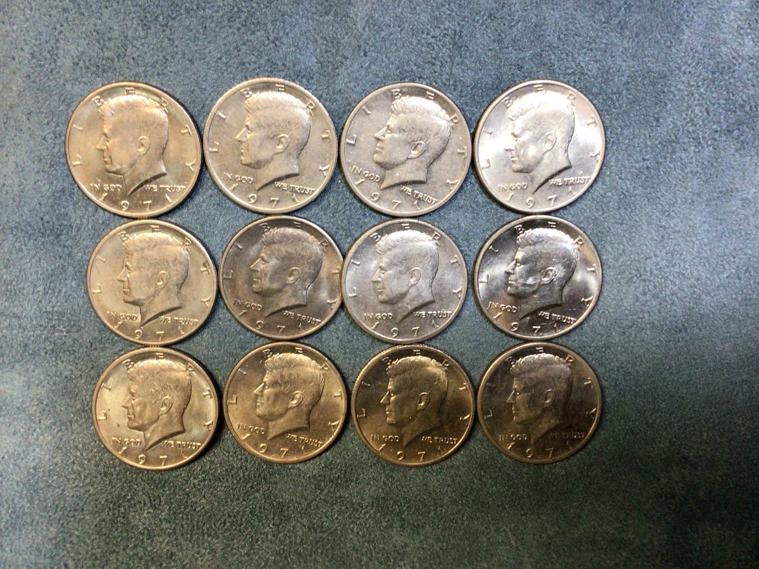 Image for Twelve Kennedy Half Dollars, 1971