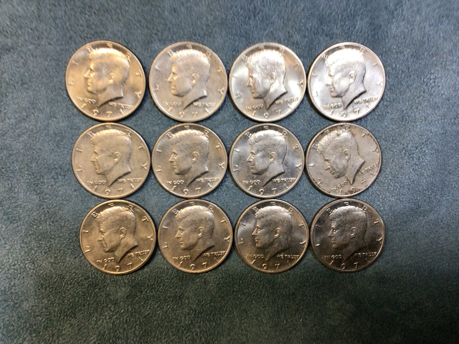 Image for Twelve Kennedy Half Dollars, 1971