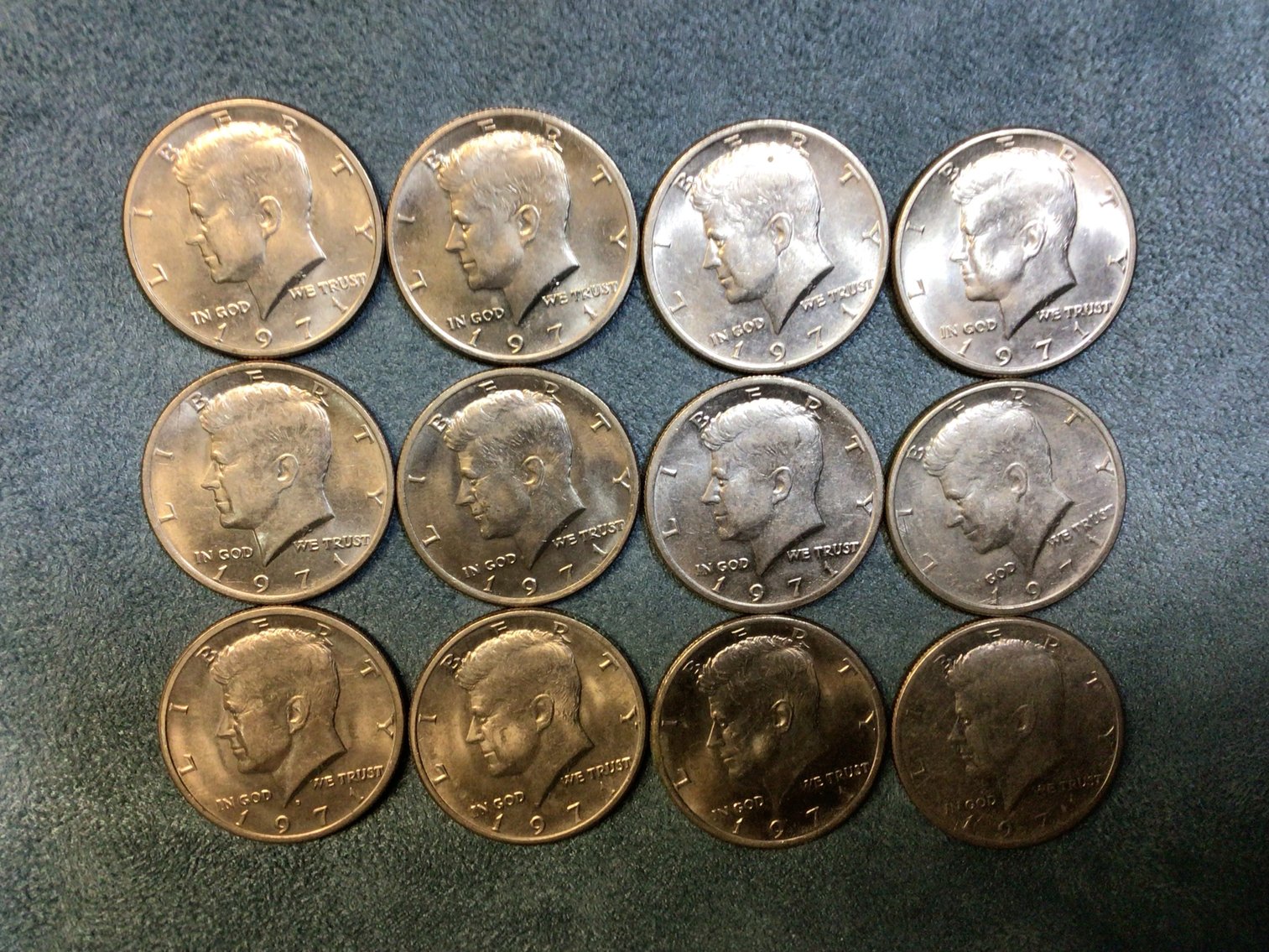 Image for Twelve Kennedy Half Dollars, 1971