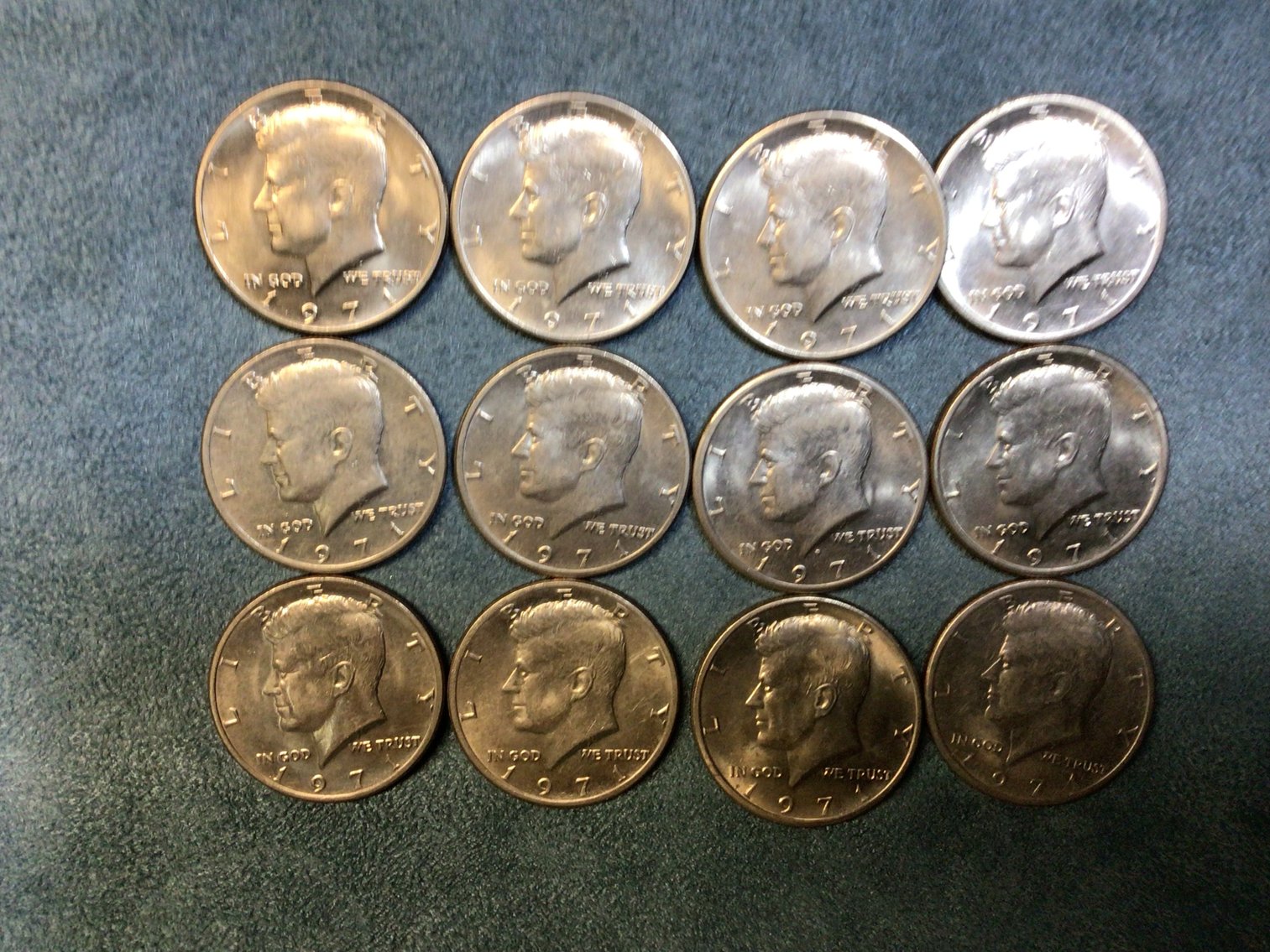 Image for Twelve Kennedy Half Dollars, 1971