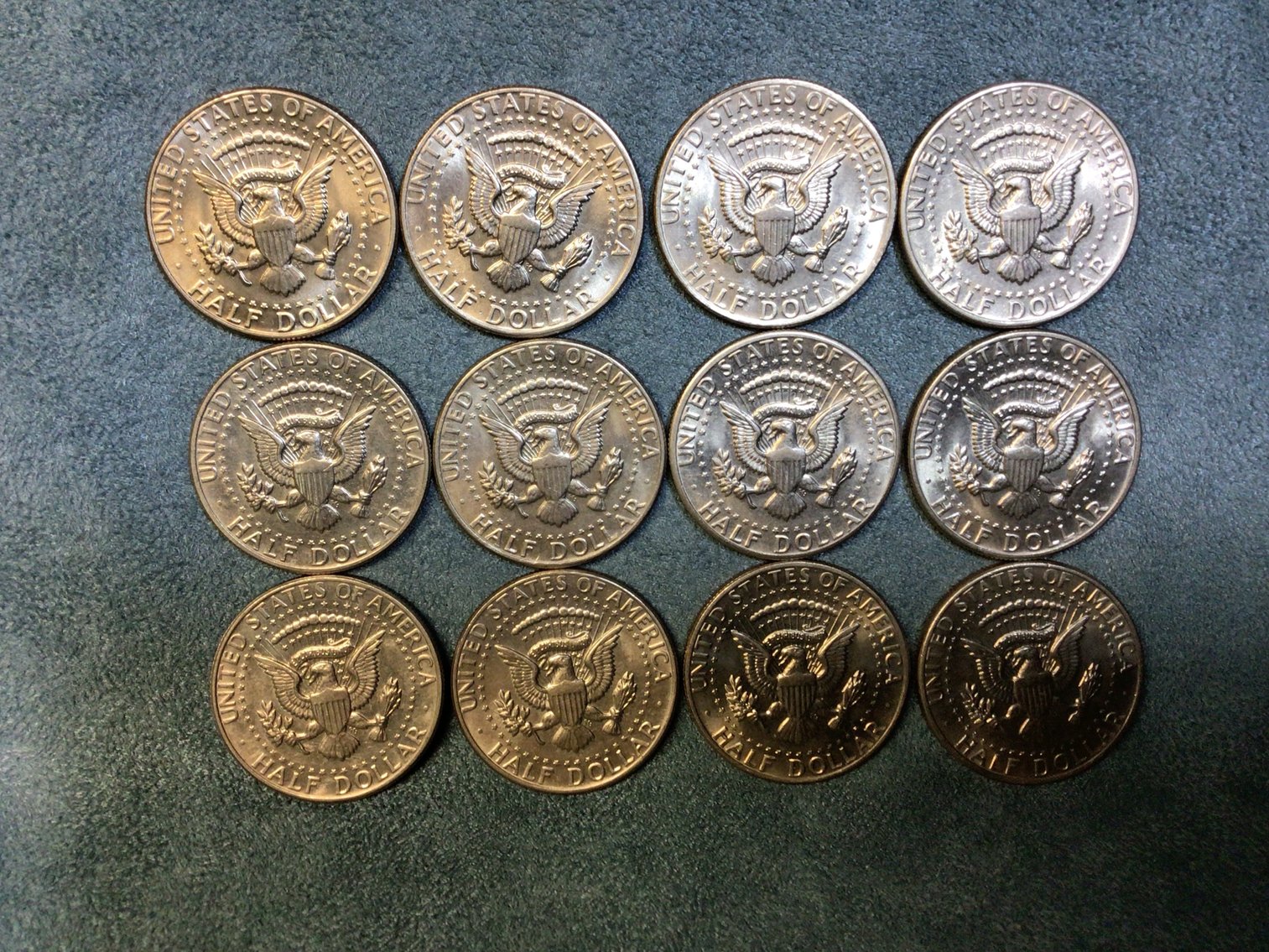 Image for Twelve Kennedy Half Dollars, 1971