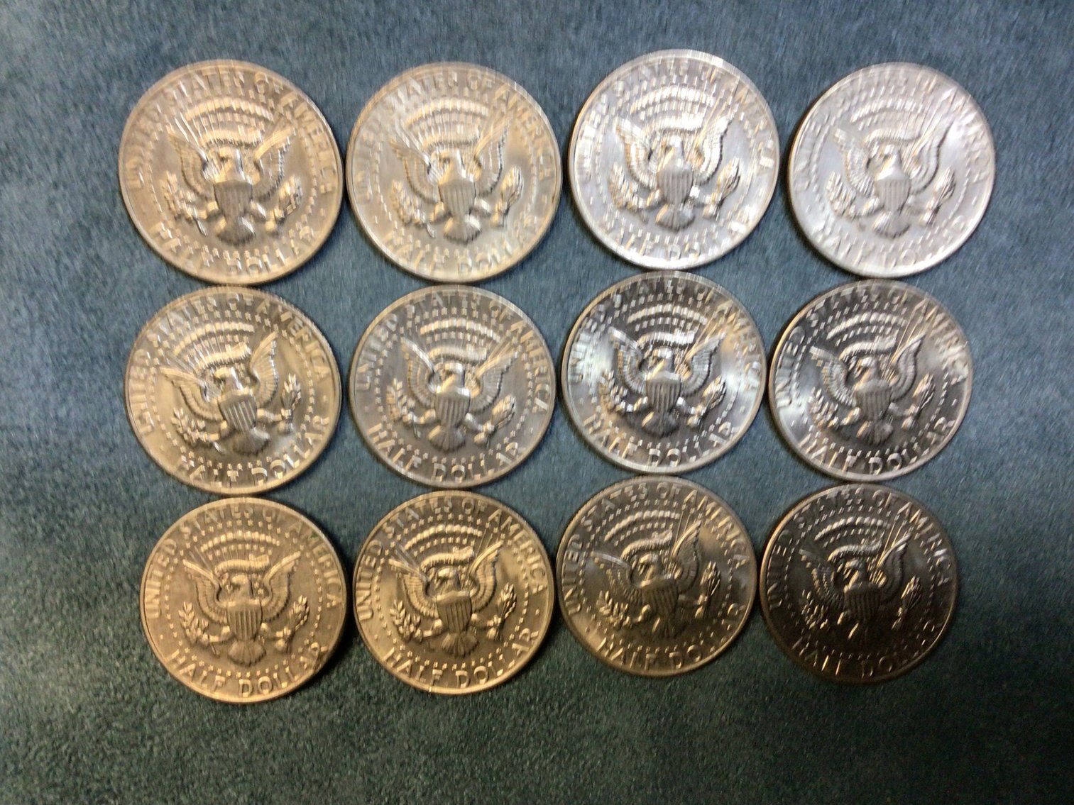 Image for Twelve Kennedy Half Dollars, 1971