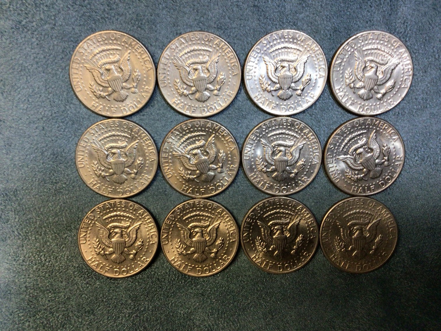 Image for Twelve Kennedy Half Dollars, 1971