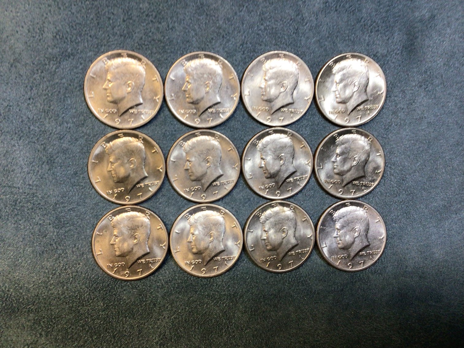 Image for Twelve Kennedy Half Dollars, 1971