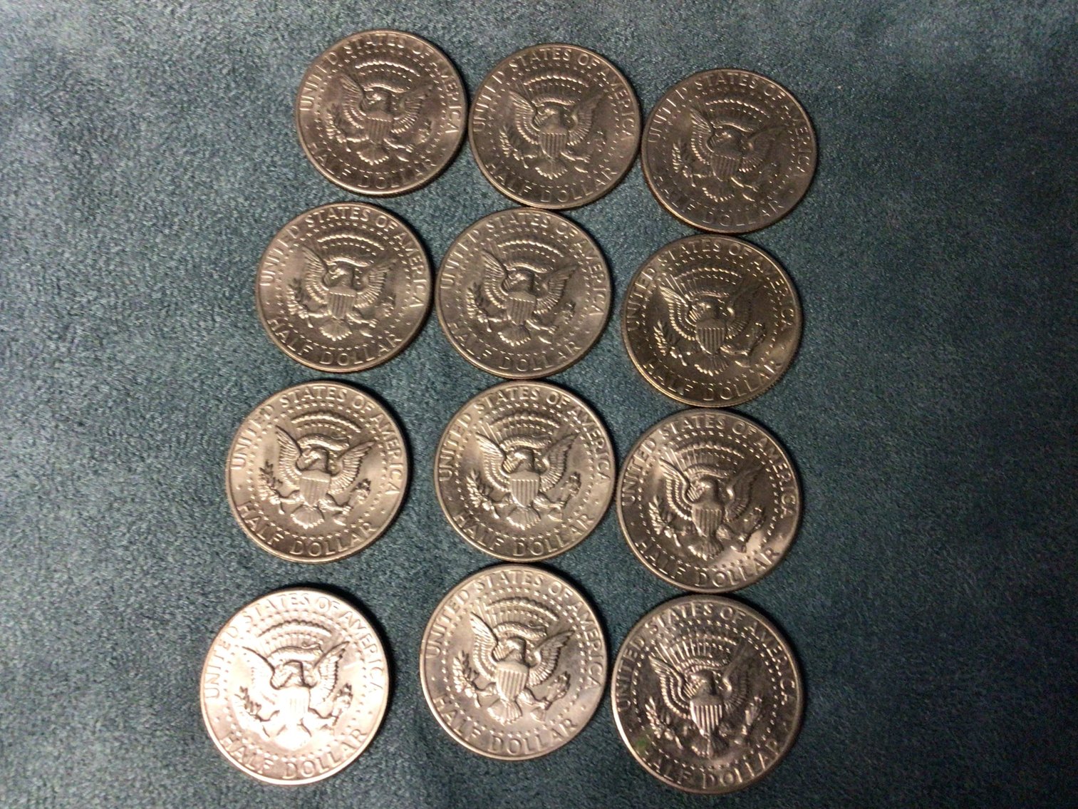 Image for Twelve Kennedy Half Dollars - all 1971