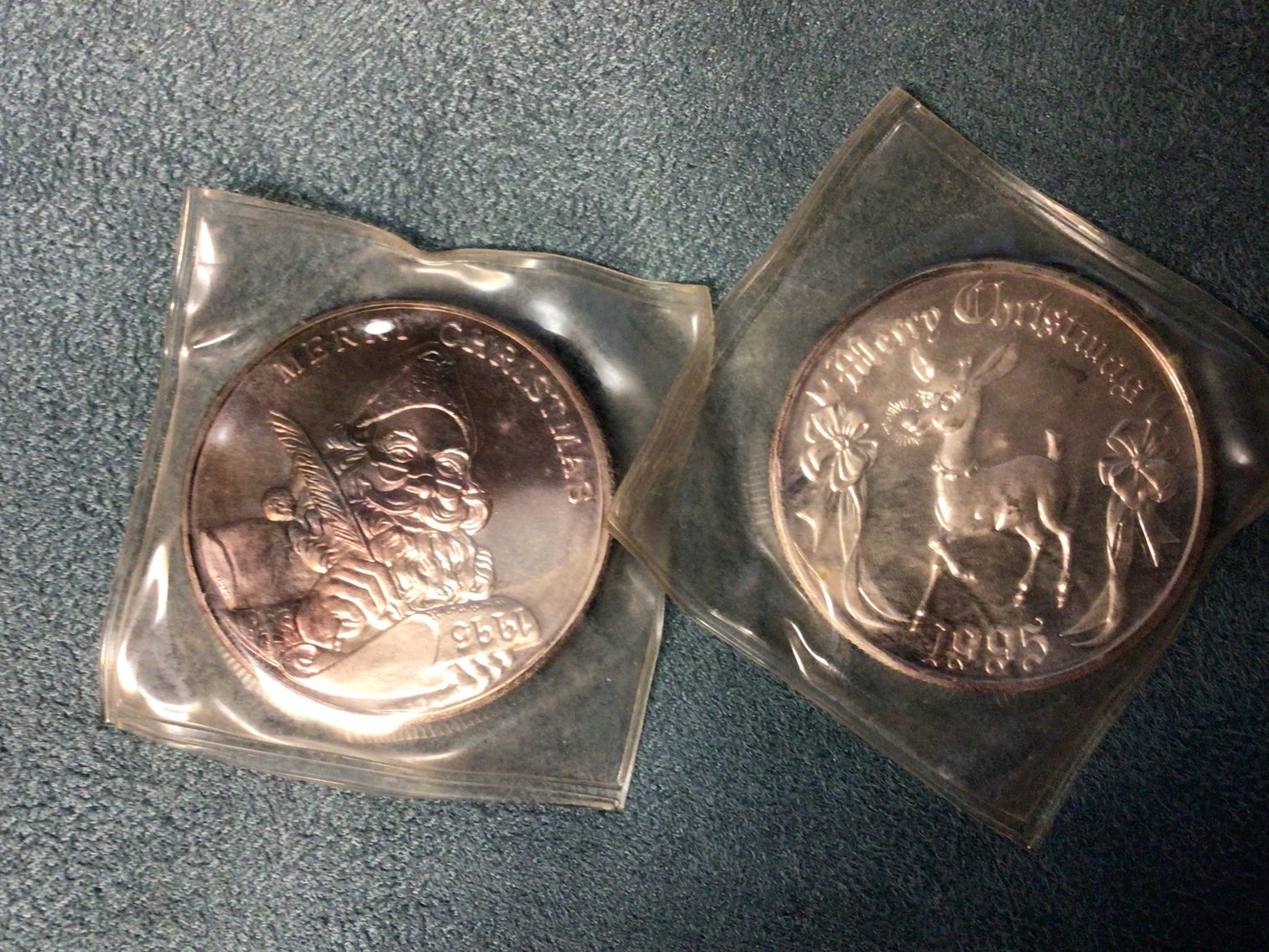 Image for 1 Troy Oz Fine Silver - Christmas Coins