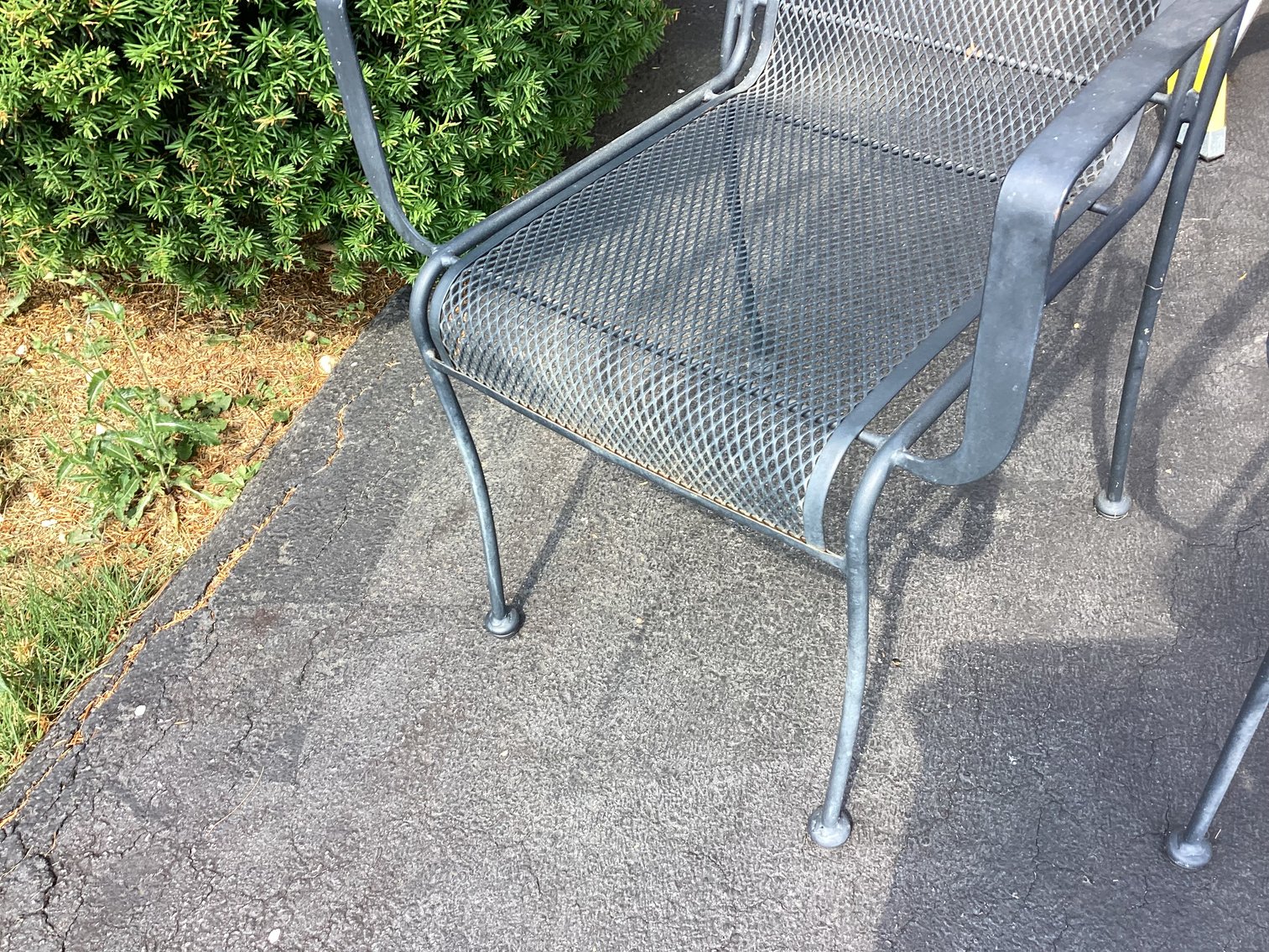 Image for Iron Mesh Porch Chairs - Pair