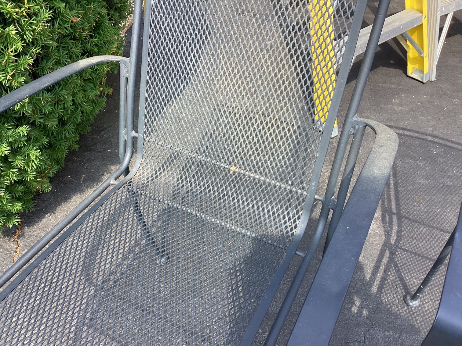 Image for Iron Mesh Porch Chairs - Pair