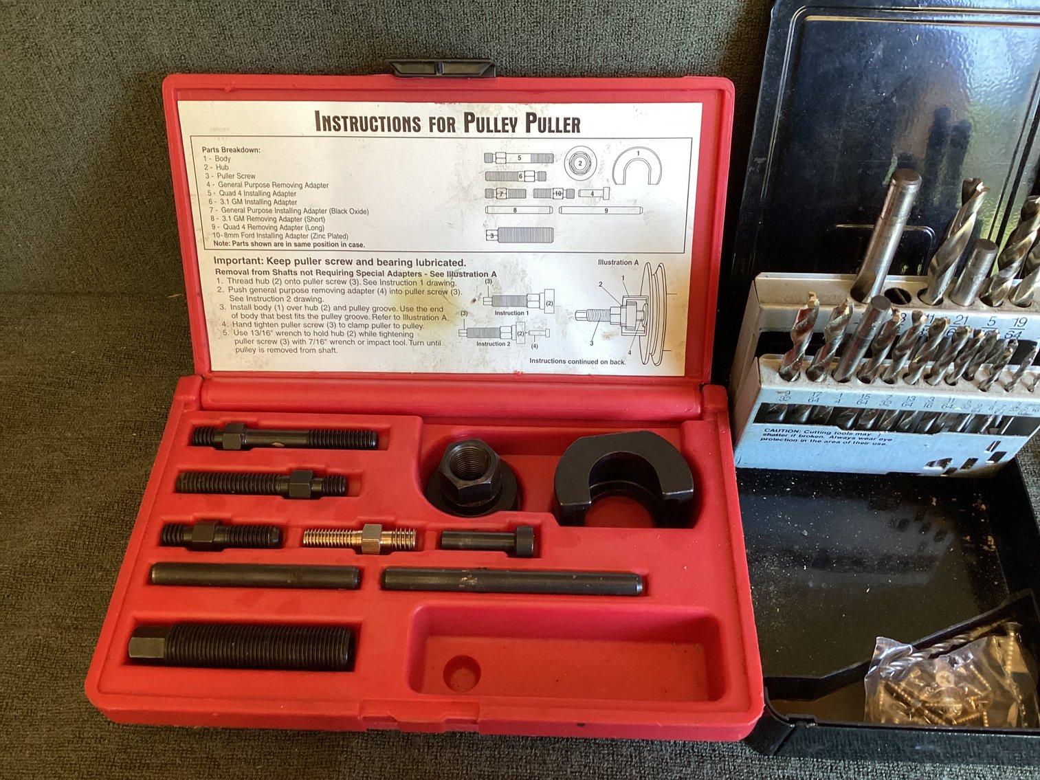 Image for Pulley Puller and Drill Bits