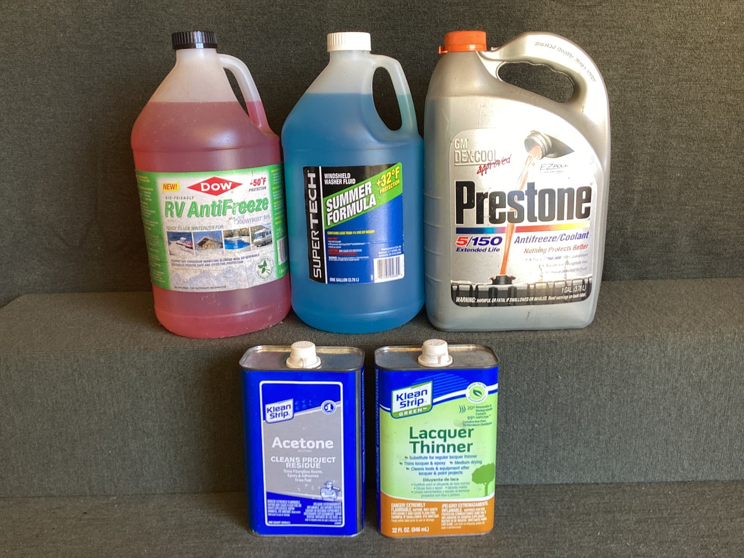 Image for Fluids - Anti Freeze, Washer fluid, and More