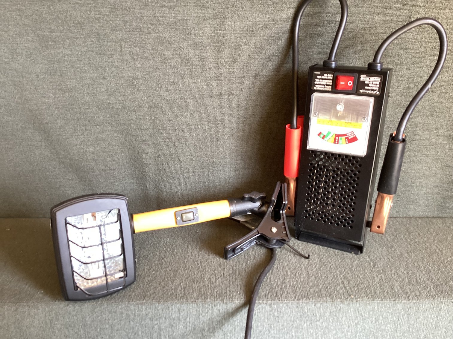 Image for Battery Tester and Clip on Work Light