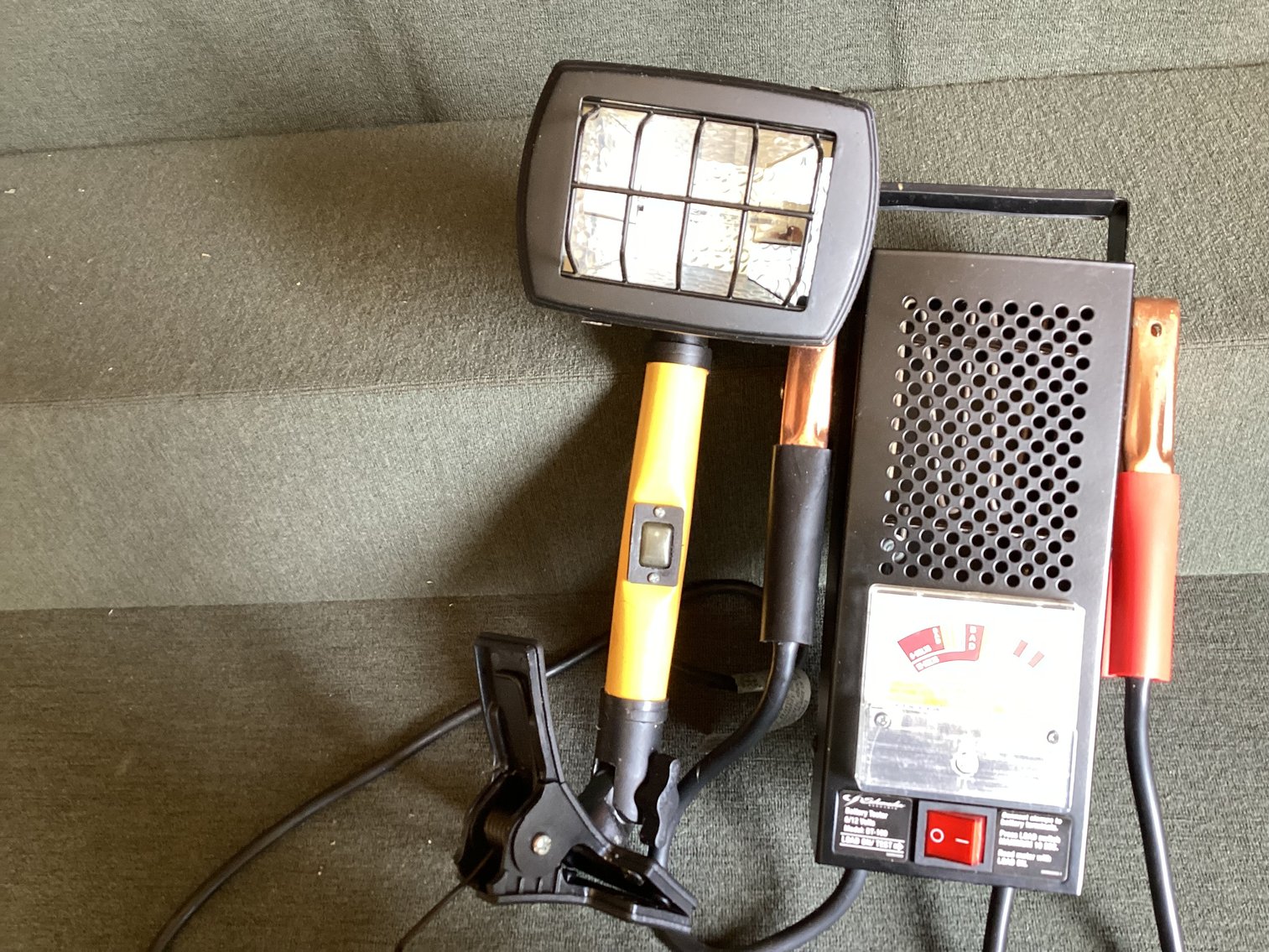 Image for Battery Tester and Clip on Work Light