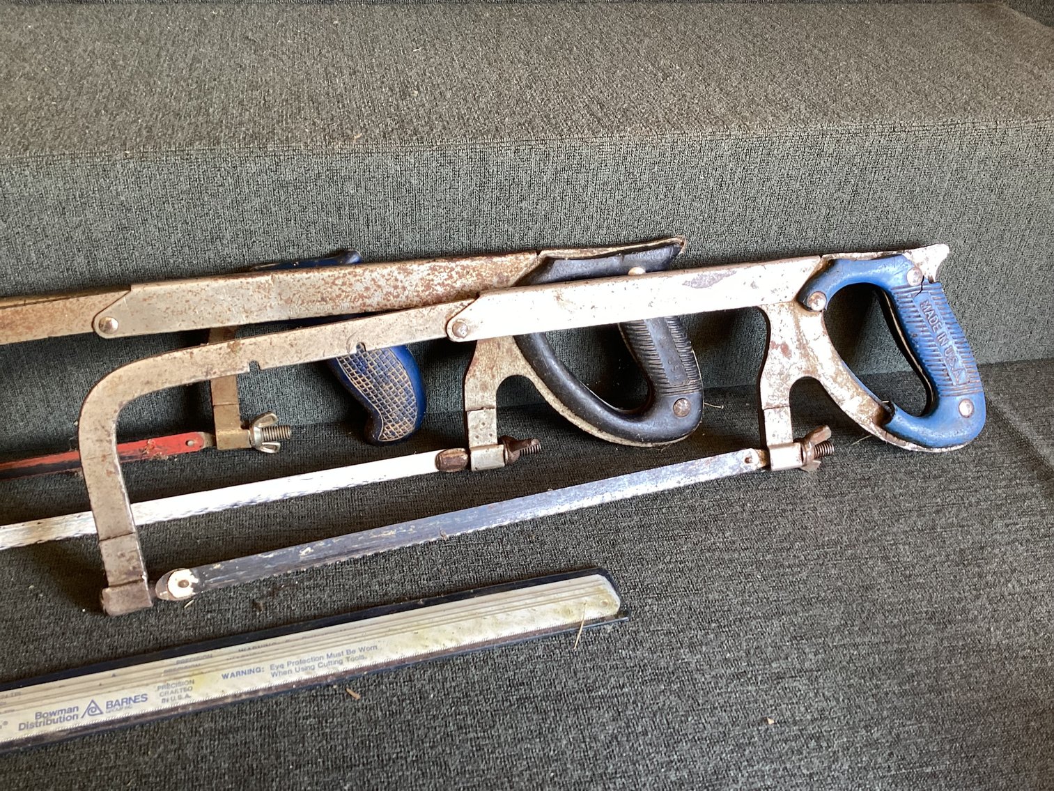 Image for Three Hack Saws and a Pack of New Blades