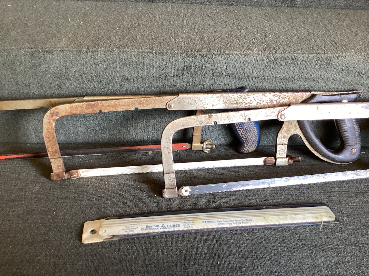 Image for Three Hack Saws and a Pack of New Blades