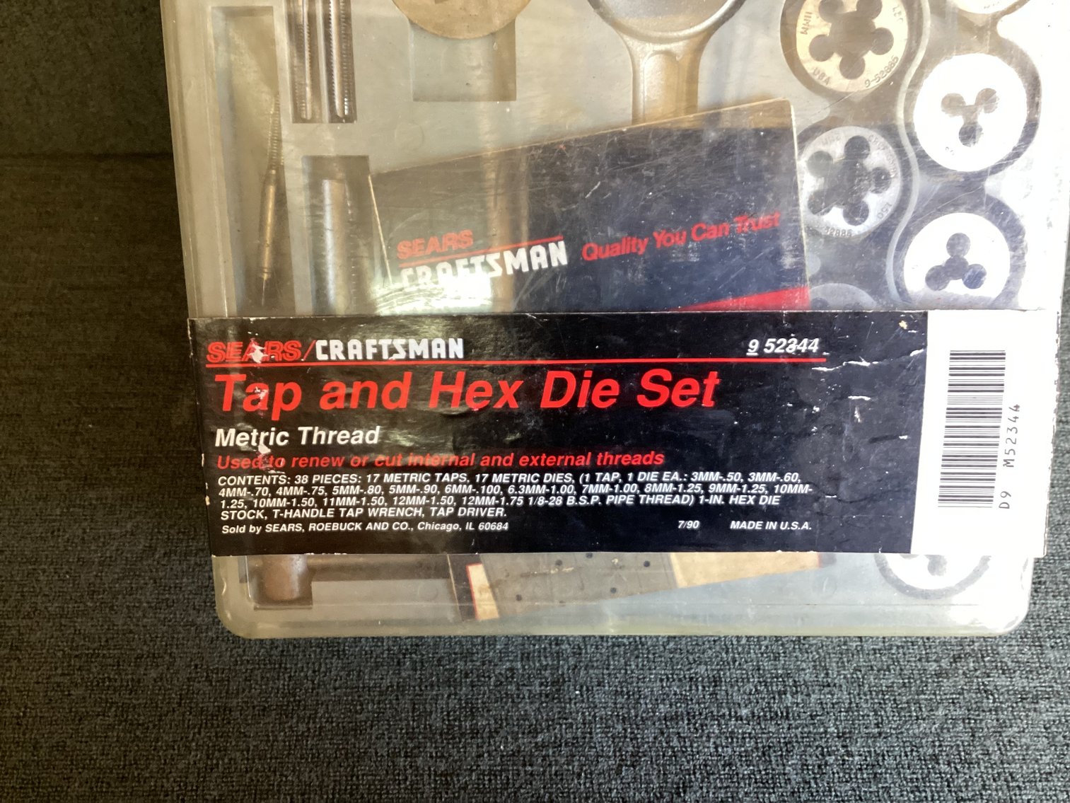 Image for Craftsman Tap & Hex Die Set