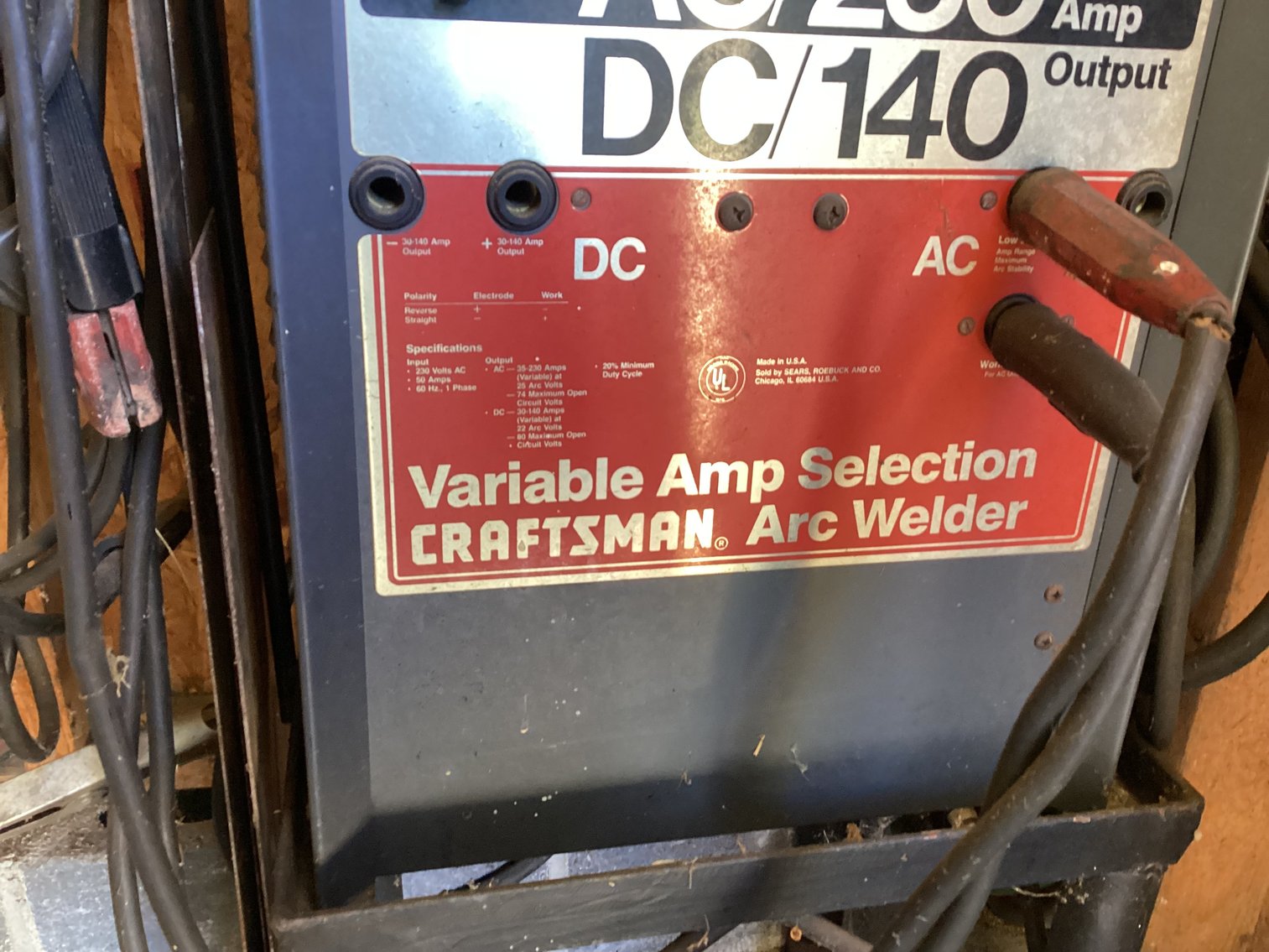 Image for Craftsman Variable Amp Arc Welder