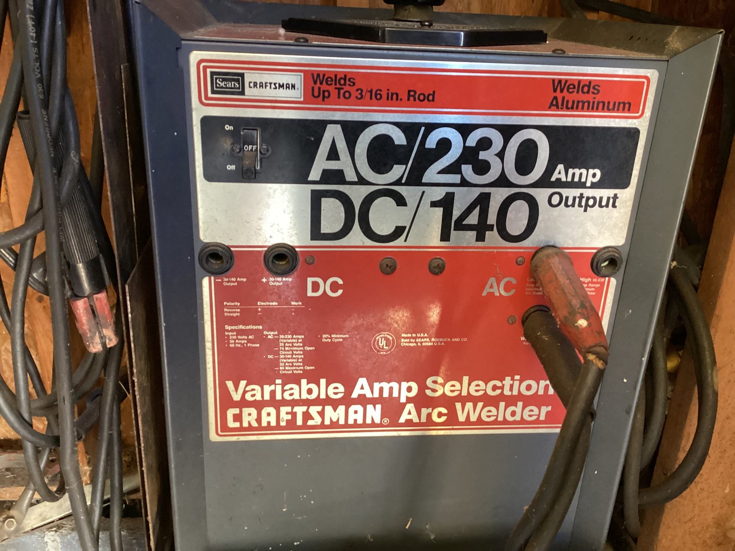 Image for Craftsman Variable Amp Arc Welder