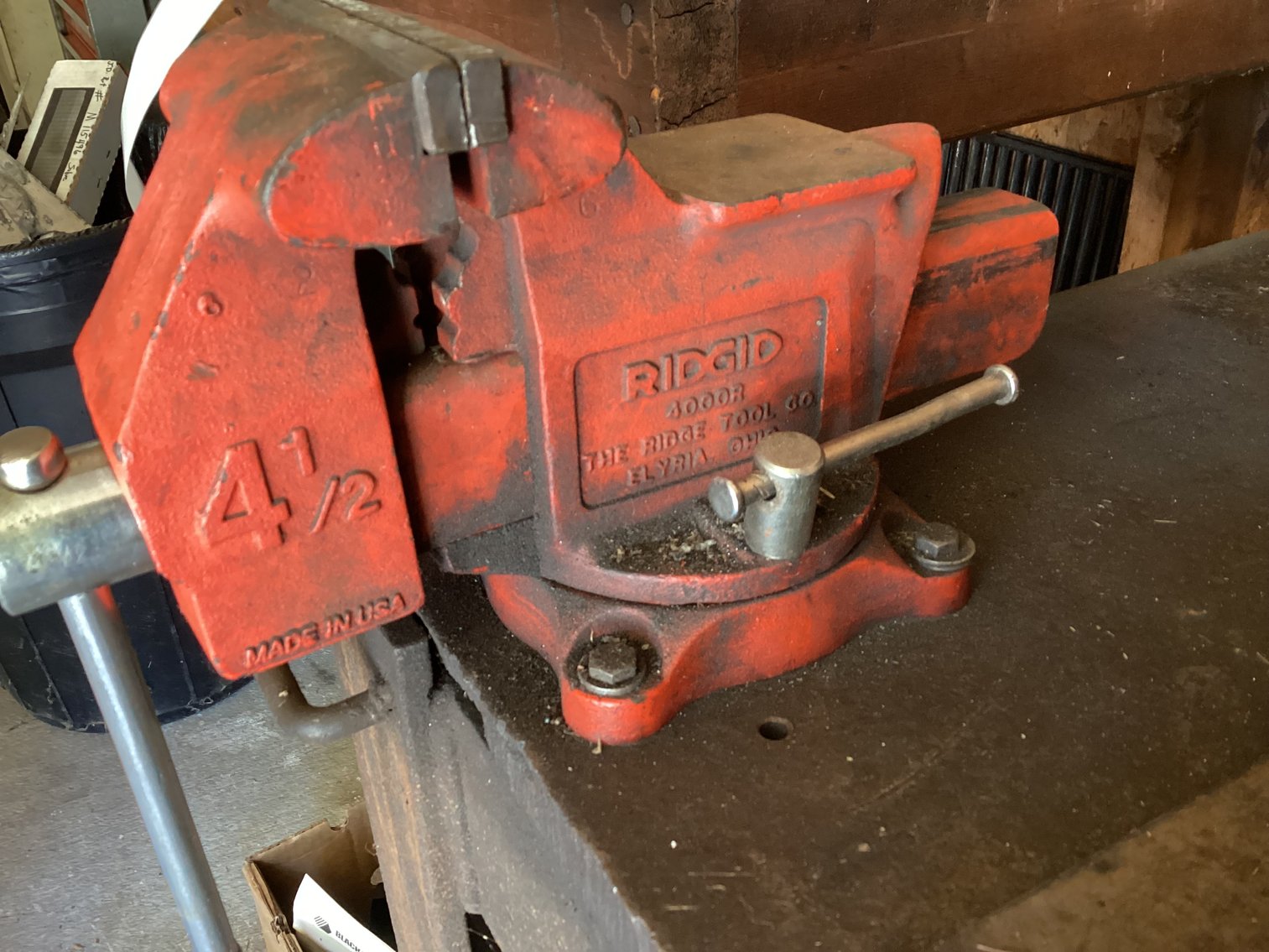 Image for Metal Work Table with 4.5” Rigid Vise