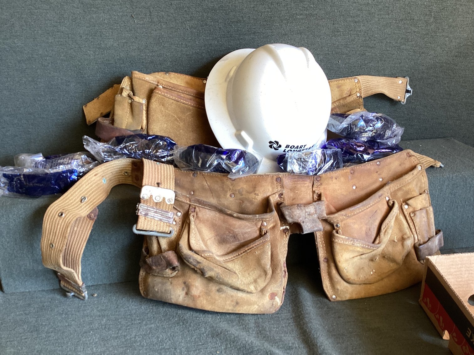 Image for Leather Tool Belts and Hard Hat