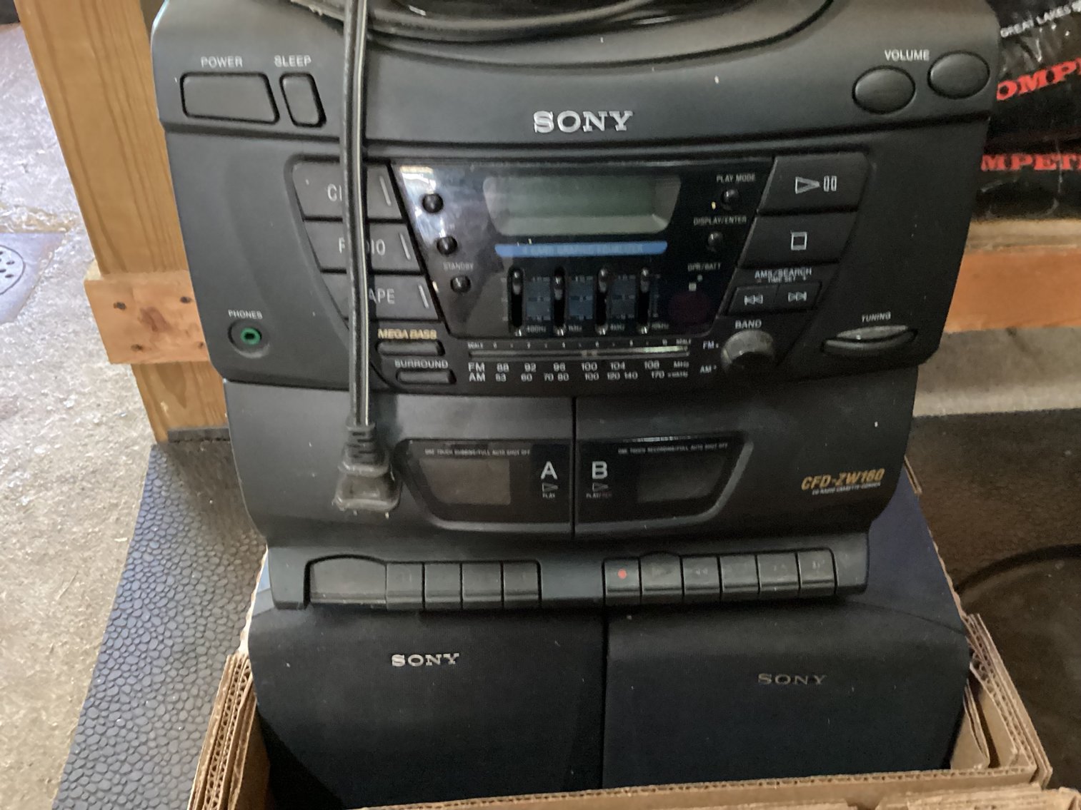 Image for Sony Stereo / Cassette Player & Speakers