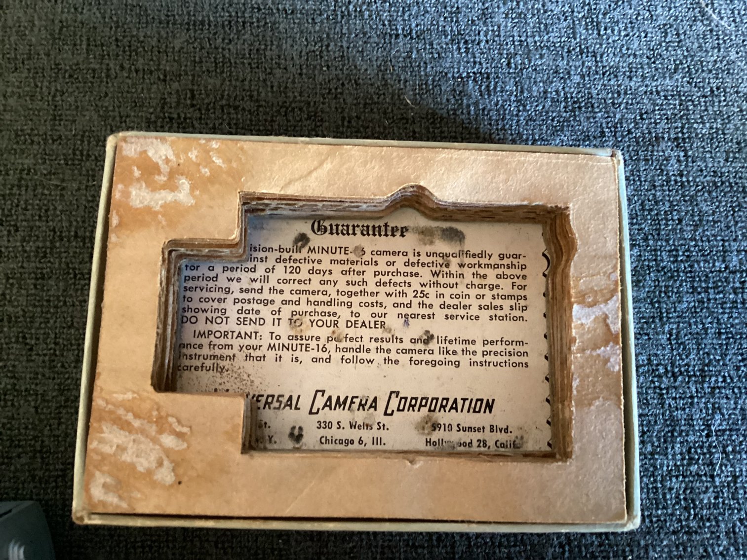 Image for Universal Minute 16 Movie Camera