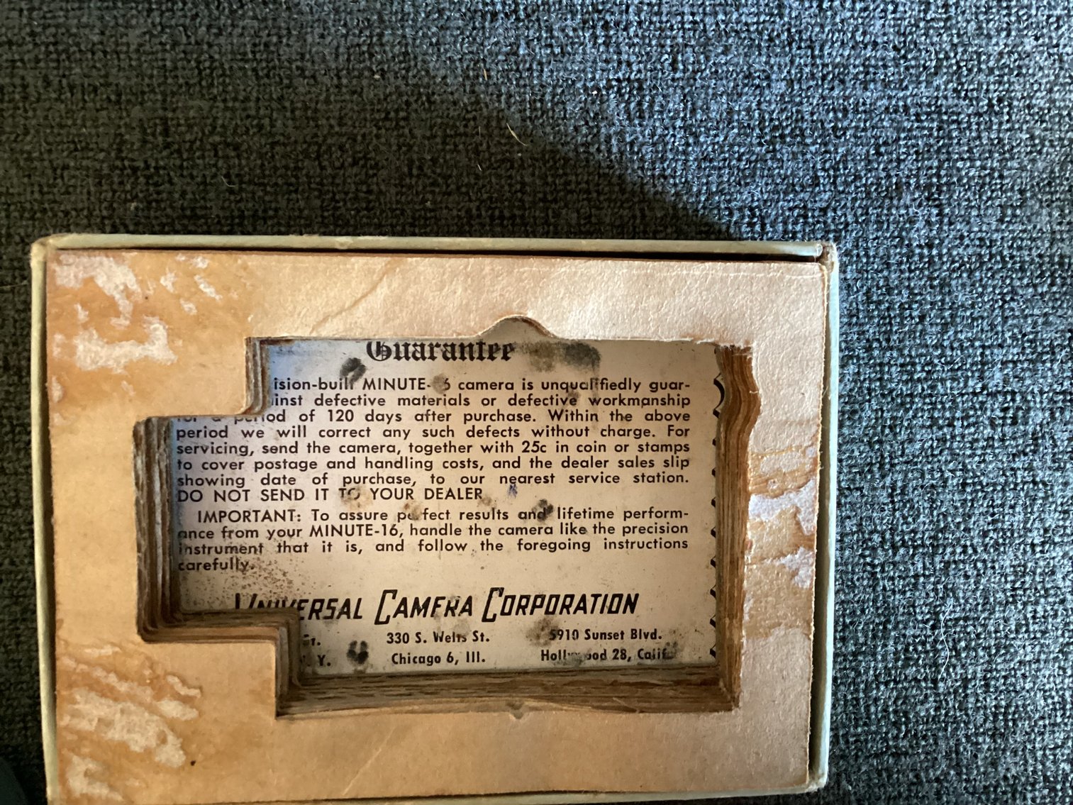 Image for Universal Minute 16 Movie Camera