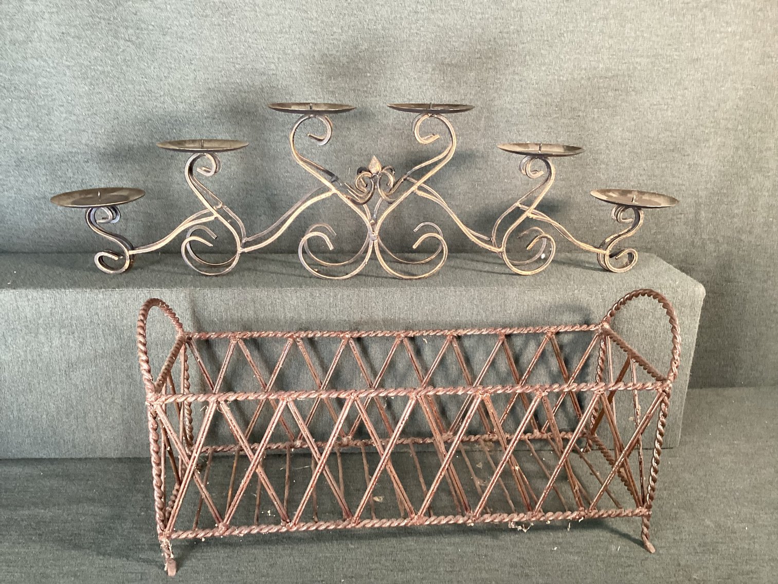 Image for Metal candle holder and planter