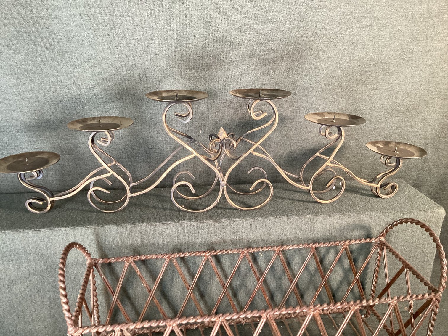 Image for Metal candle holder and planter