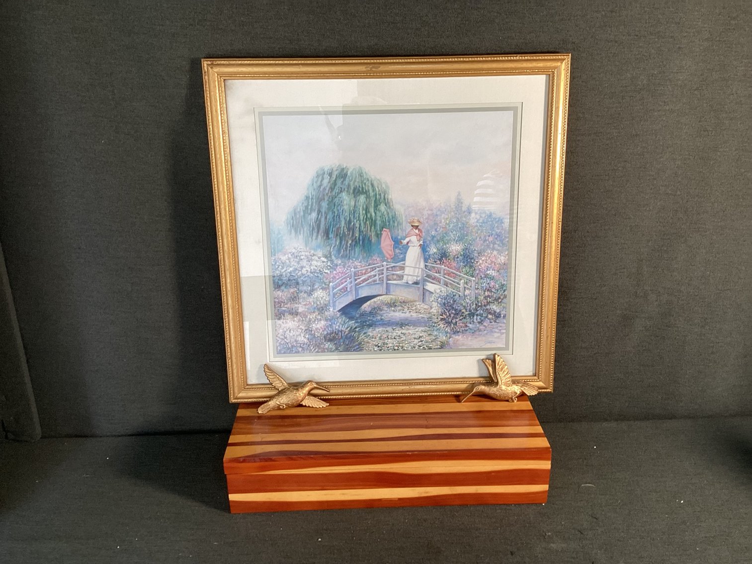 Image for Cedar Box, Print, and Hummingbirds