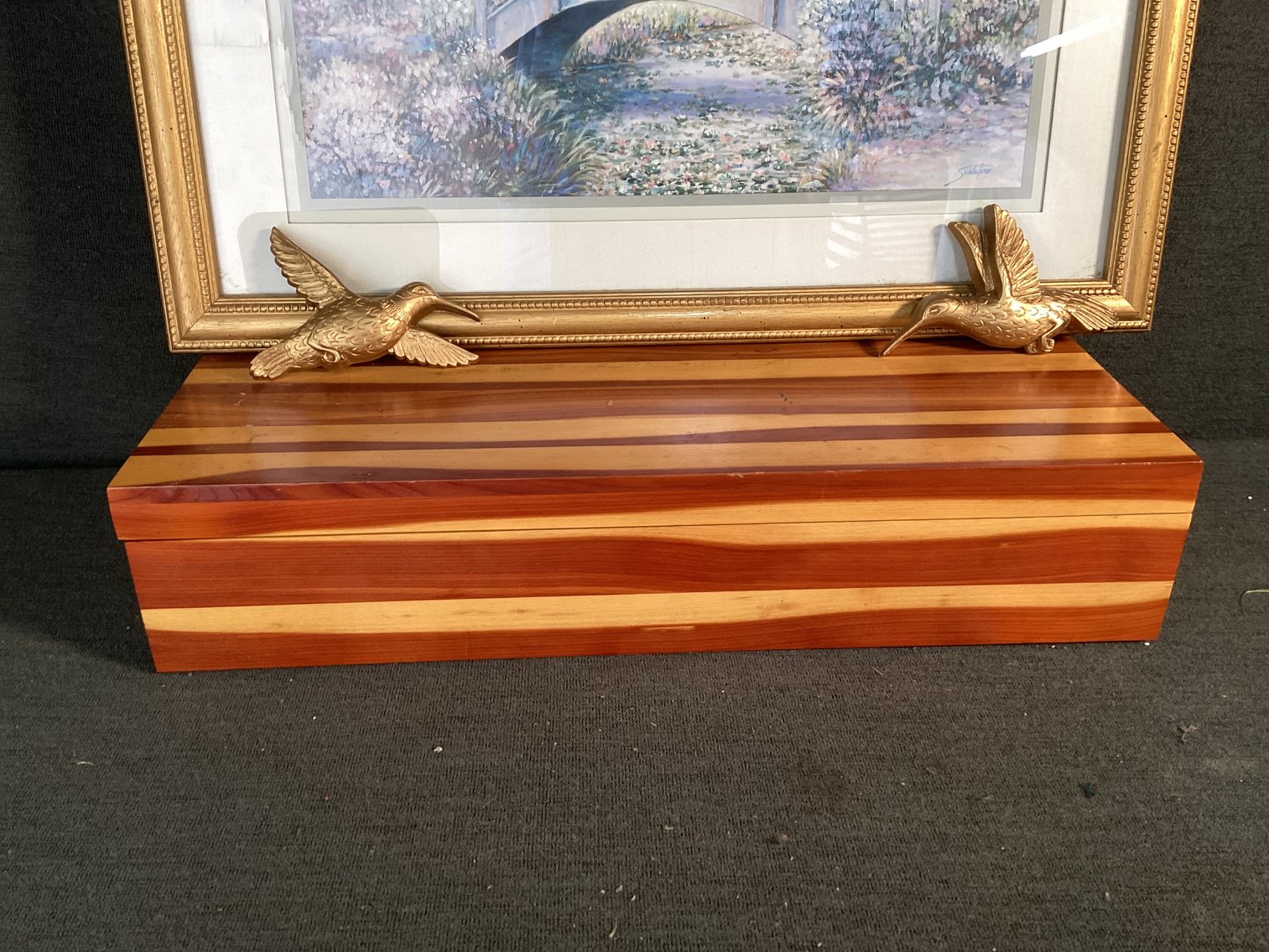 Image for Cedar Box, Print, and Hummingbirds