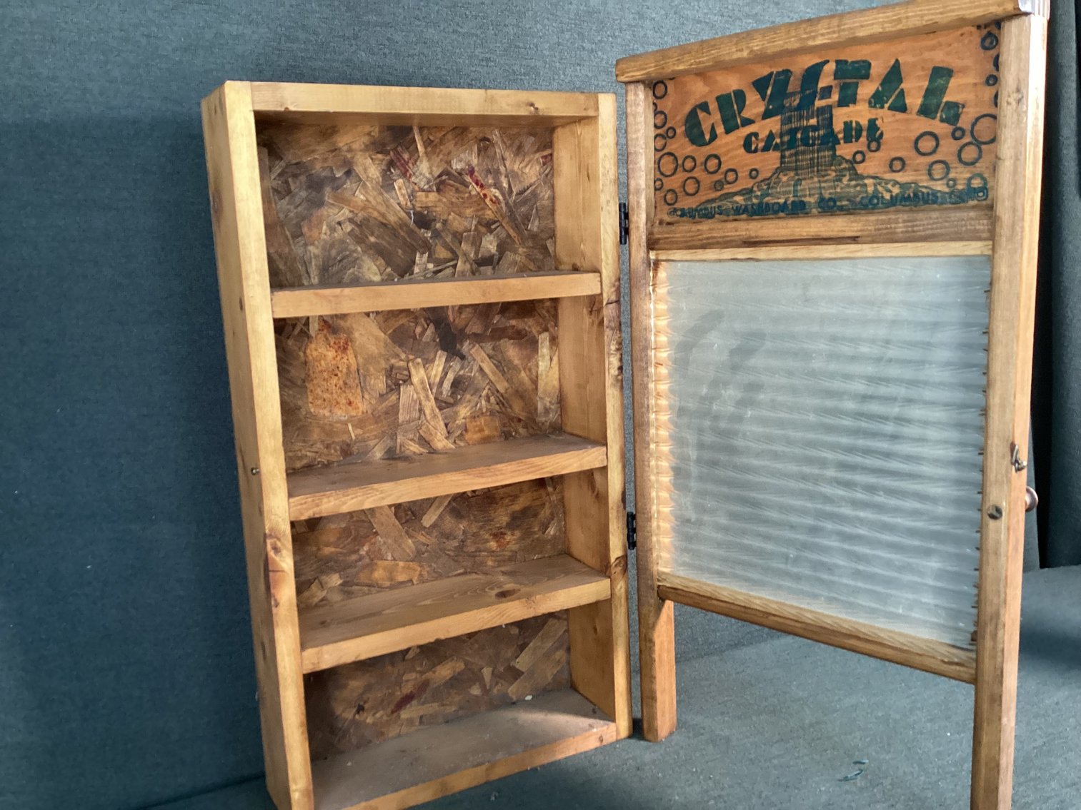 Image for Wash board medicine cabinet and laundry drying rack