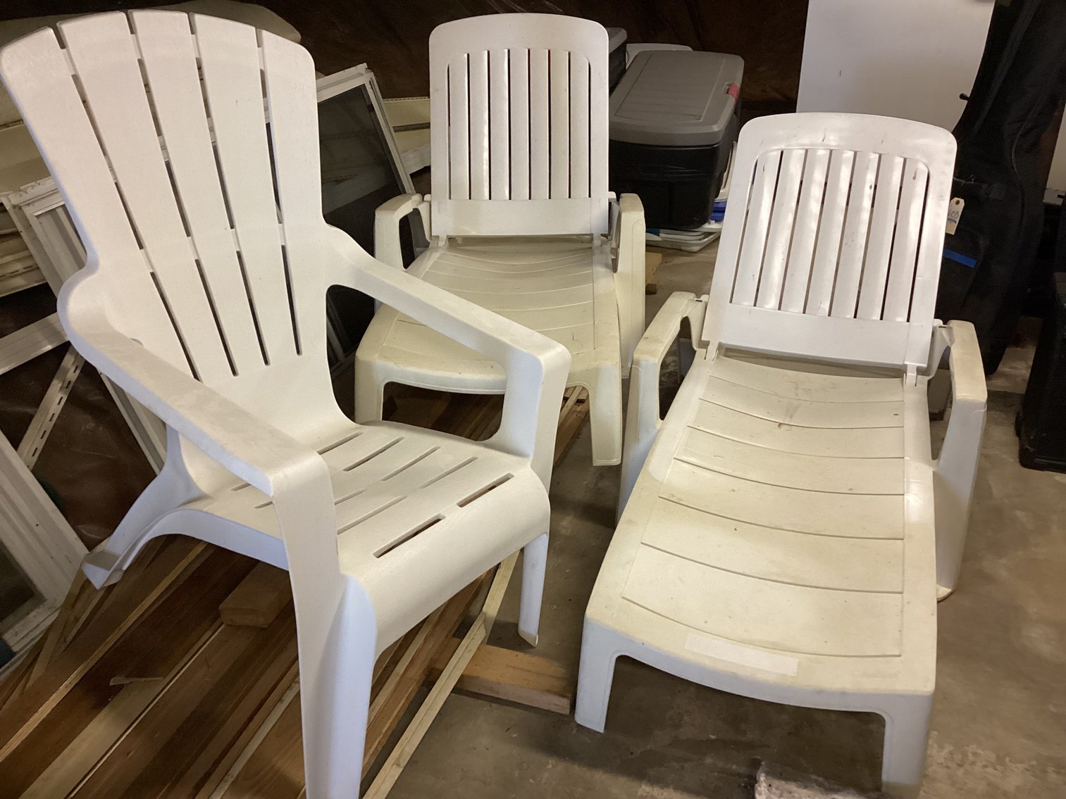 Image for Three Lawn Chairs