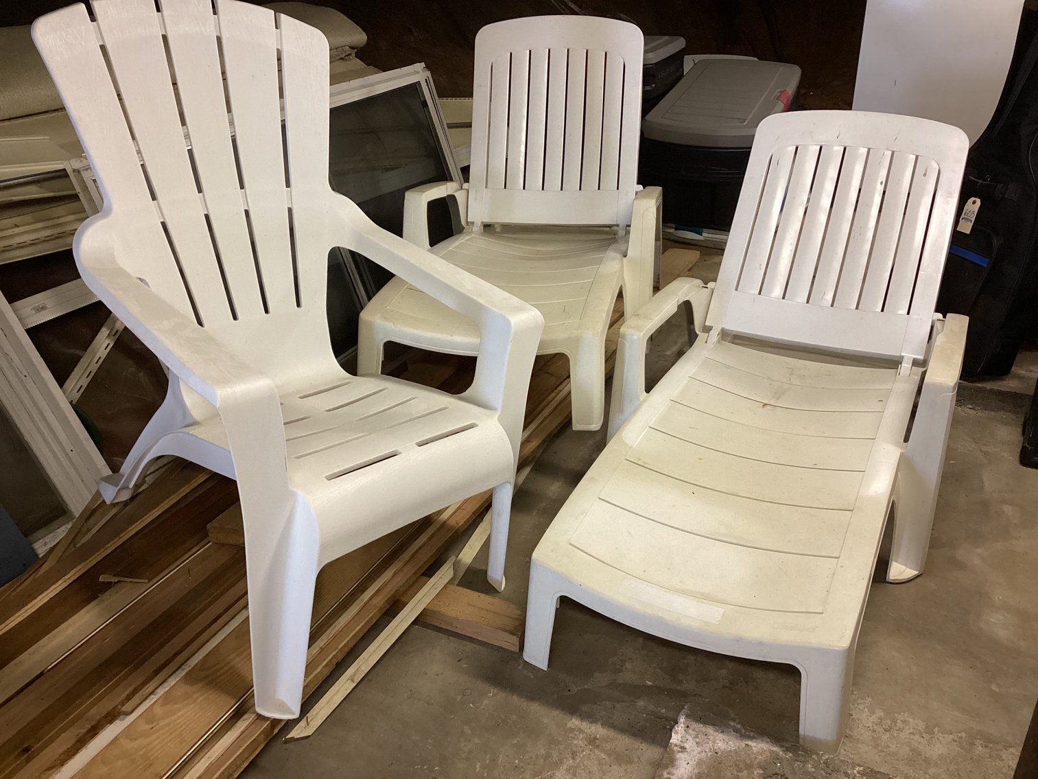 Image for Three Lawn Chairs