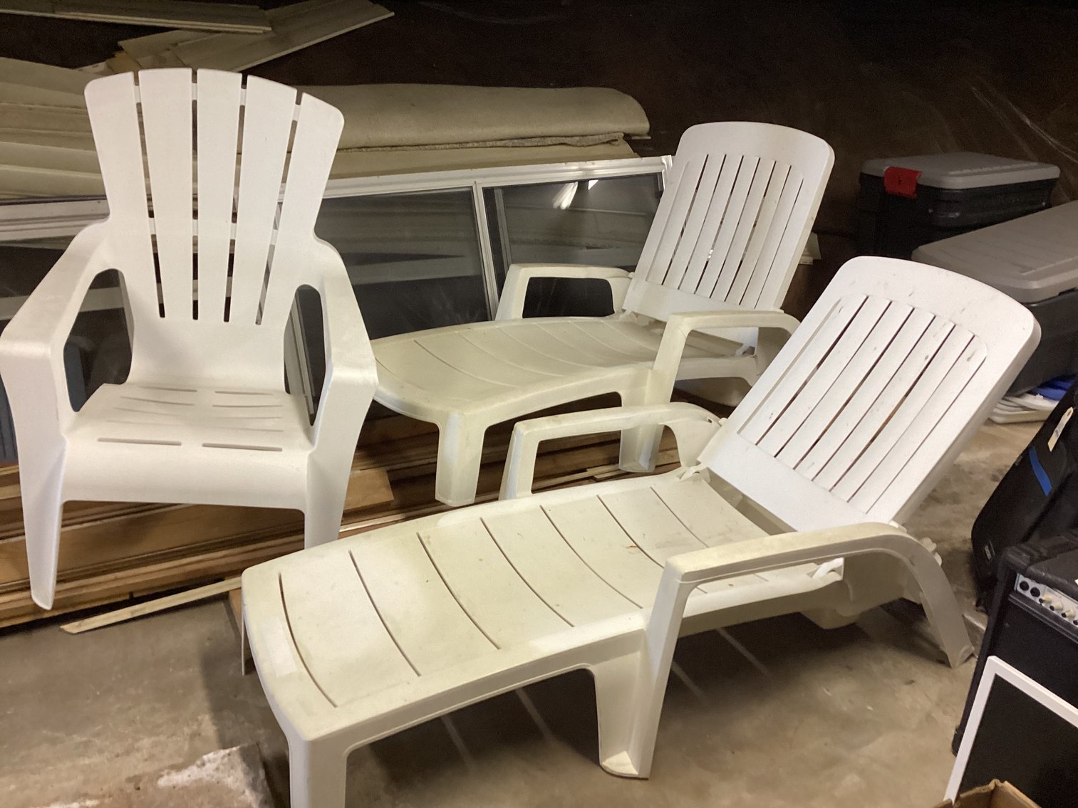 Image for Three Lawn Chairs