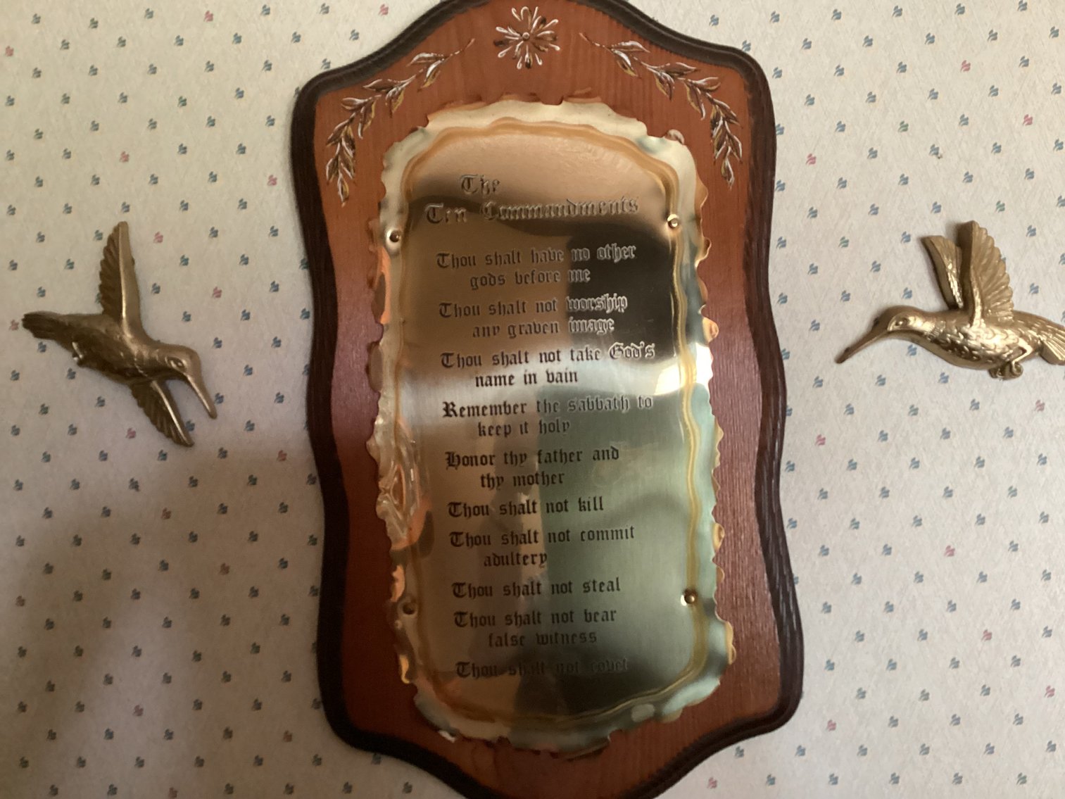 Image for Home Interior Ten Commandments Plaque