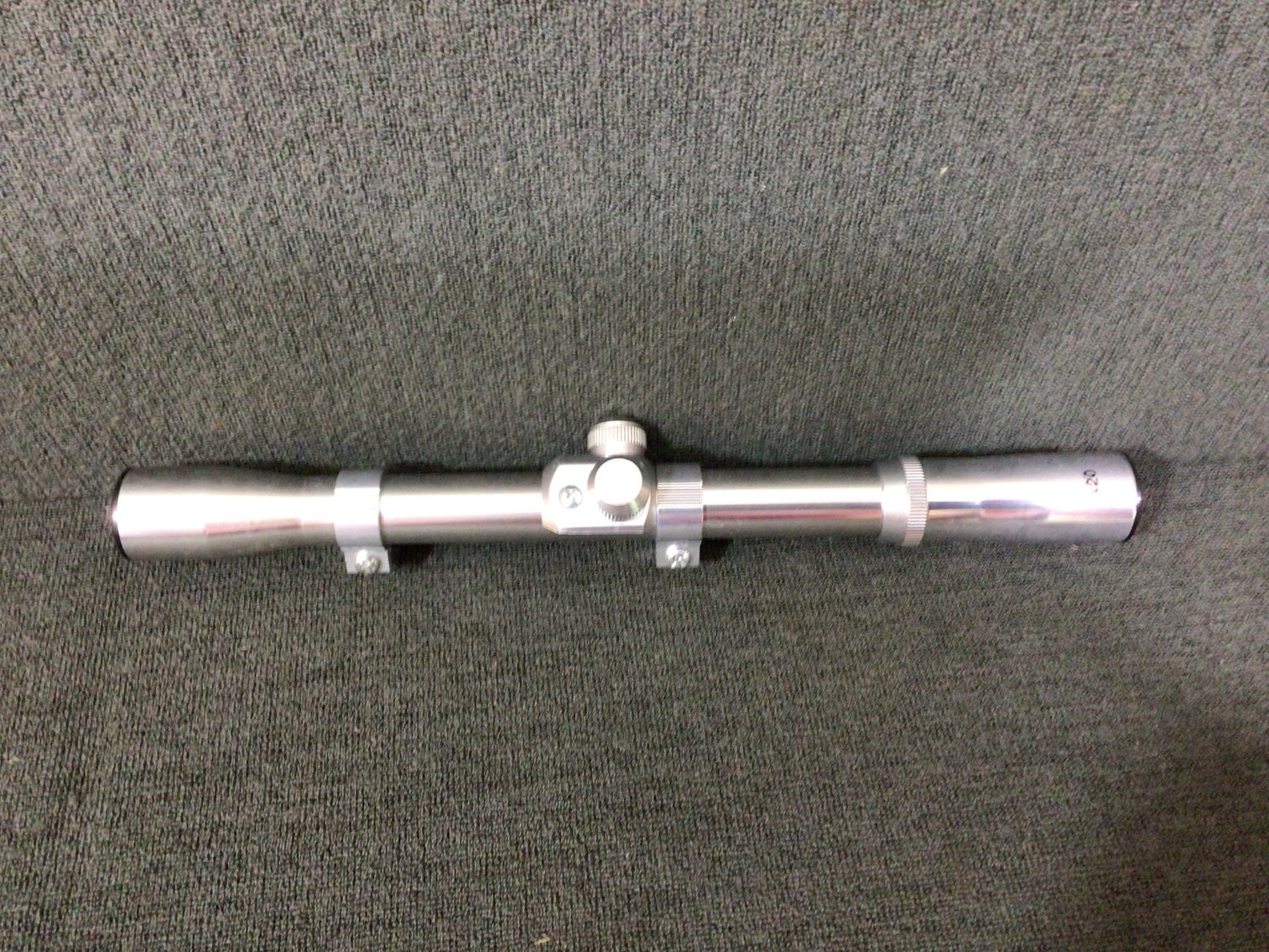 Image for Silver-finish 4 x 20 Riflescope, new-in-box