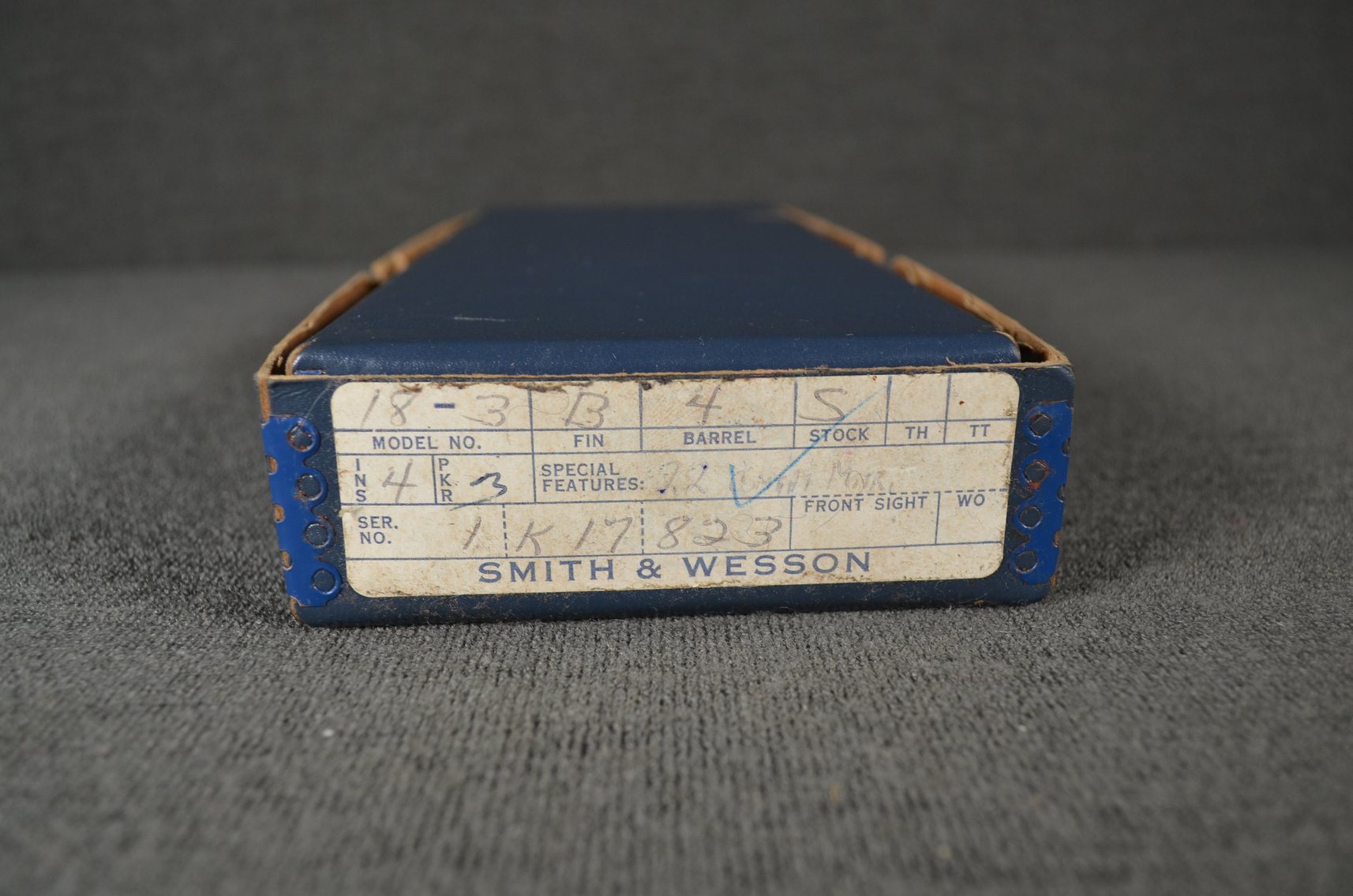 Image for Smith & Wesson Model 18-3 22 Cal LR with Box and Holster