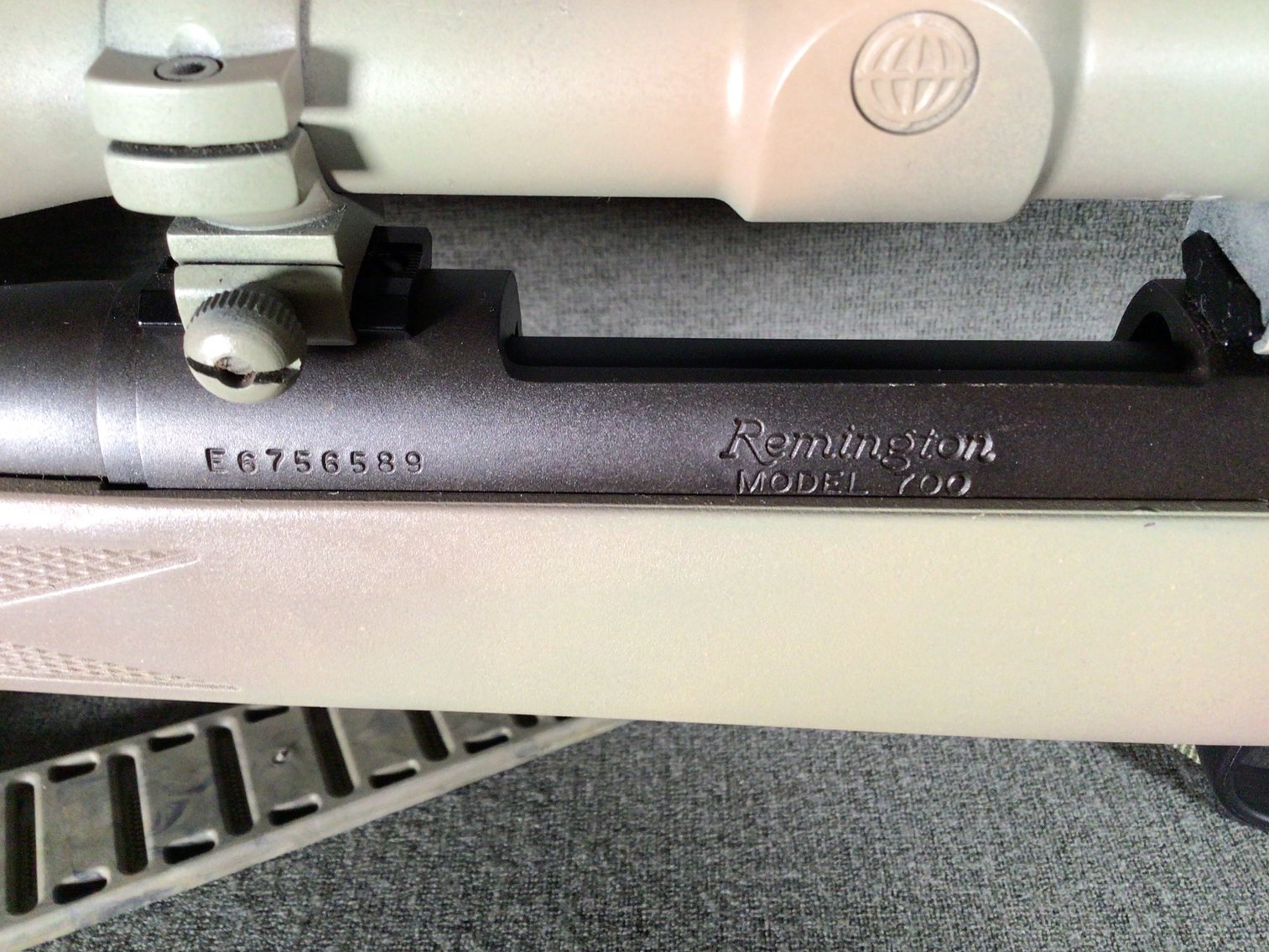 Image for Remington Model 700 30-06 Sprg cal, bolt-action rifle and case