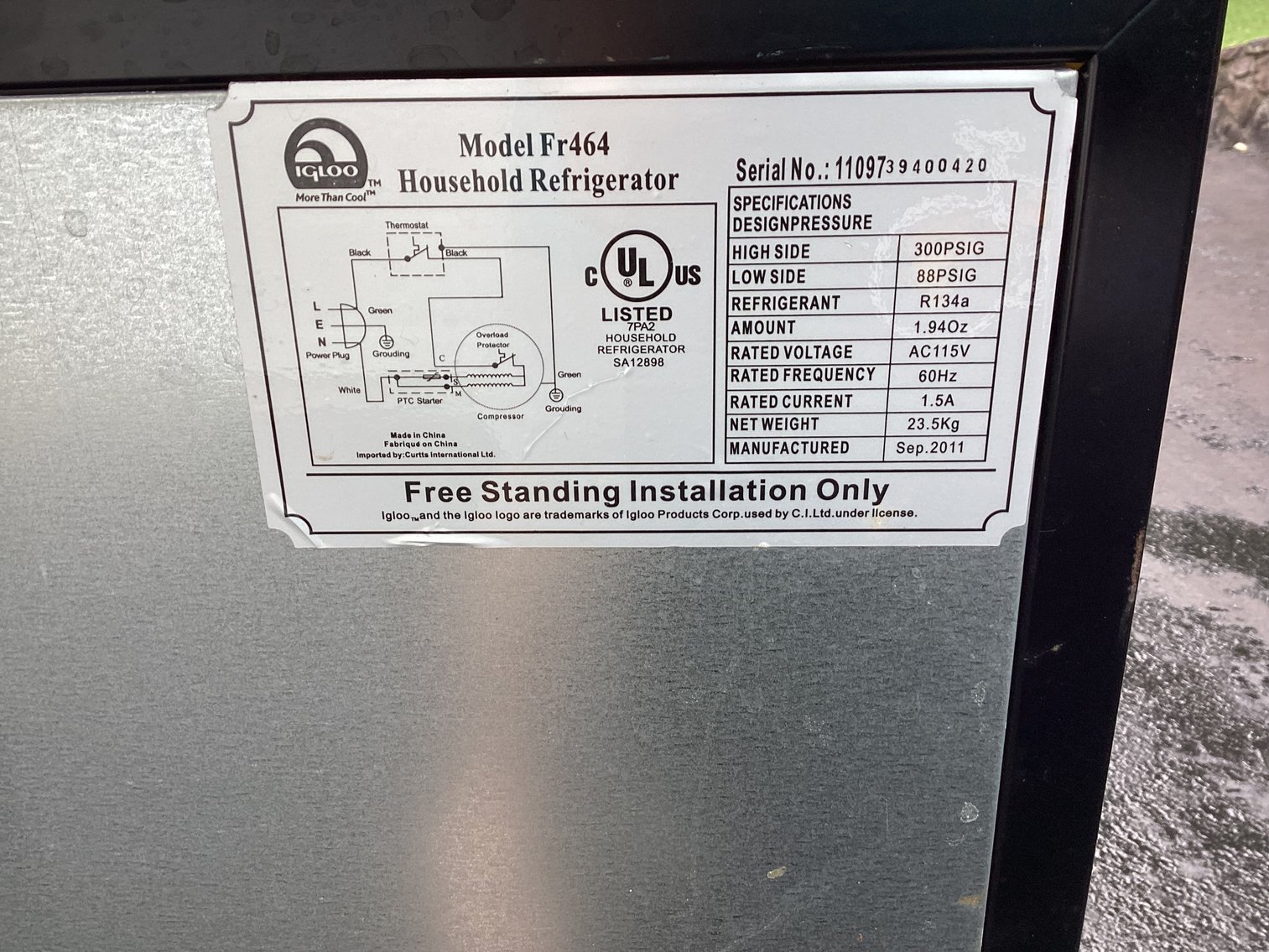 Image for Igloo Small Refrigerator