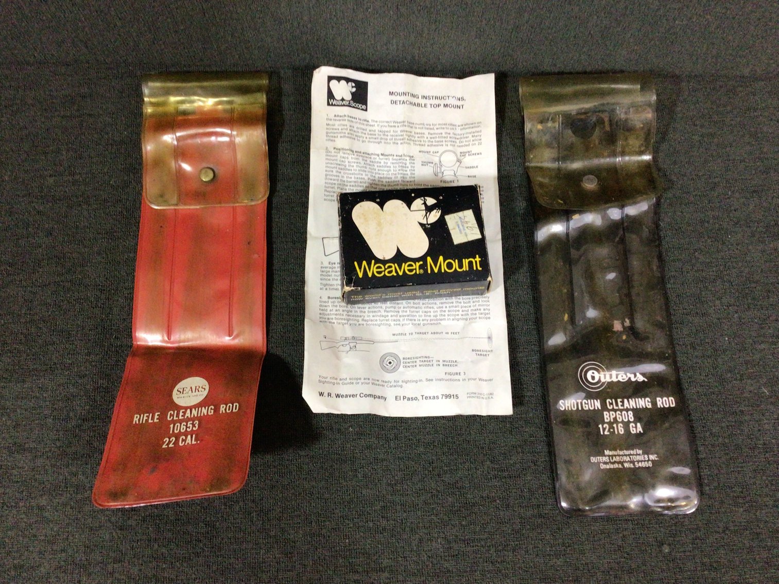 Image for Weaver Mount box and Two Cleaning Rod Cases