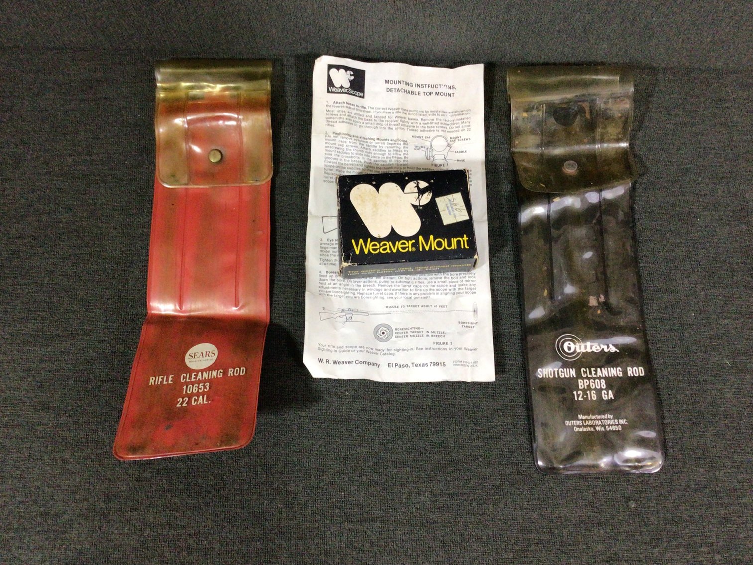 Image for Weaver Mount box and Two Cleaning Rod Cases