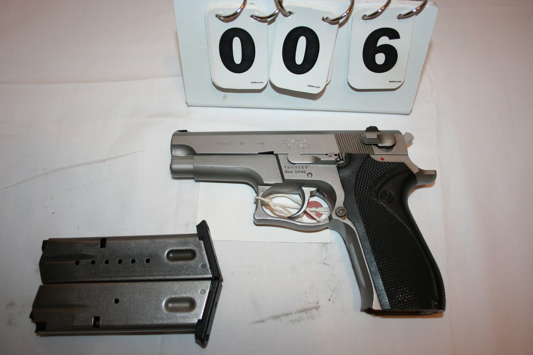 Image for Smith Wesson 1911 O - 9MM Auto - Stainless - 2 Clips - Model 5906 #TDD3167