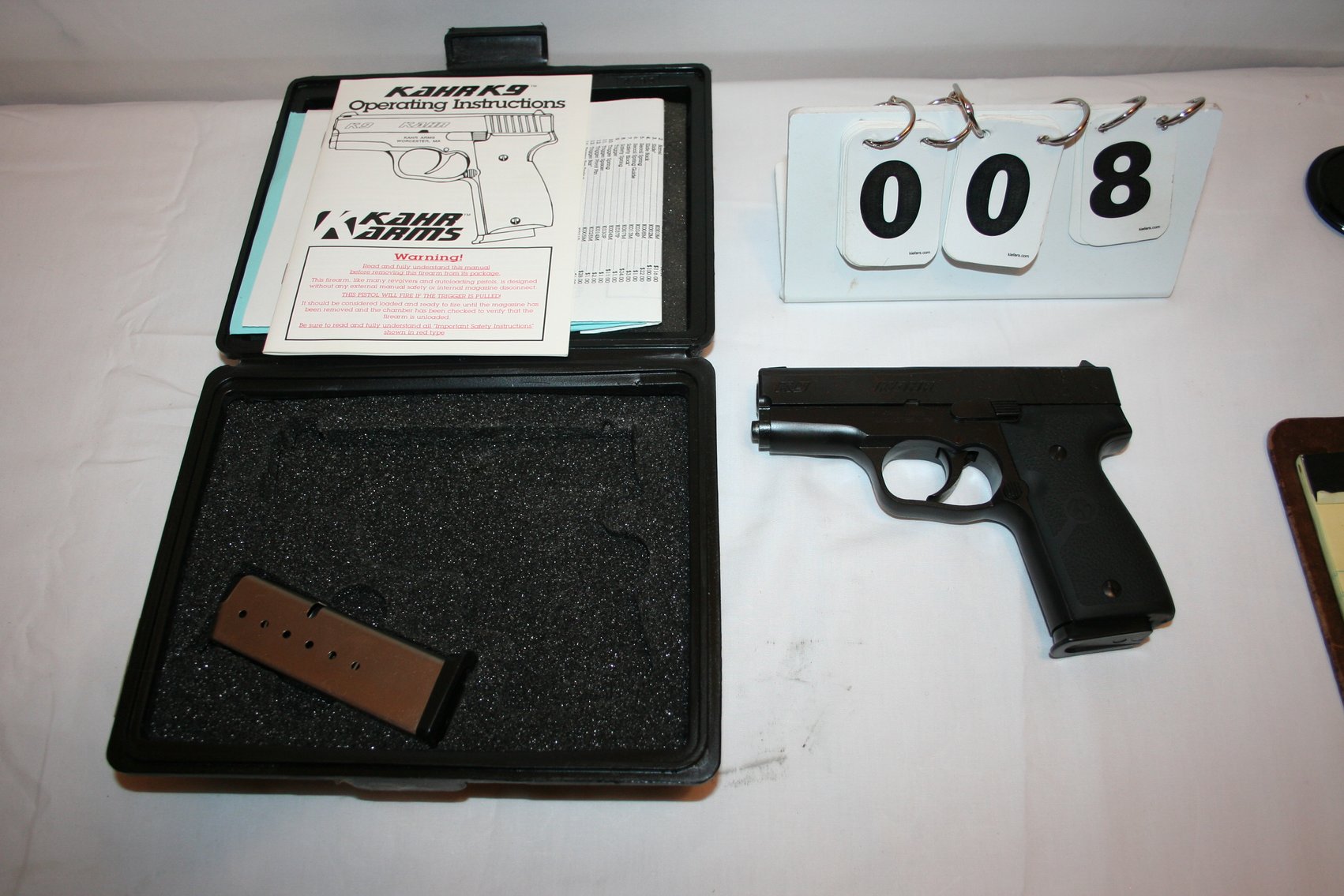 Image for KAHR K 9MM - Box W/Papers - 2 Clips #AD1355