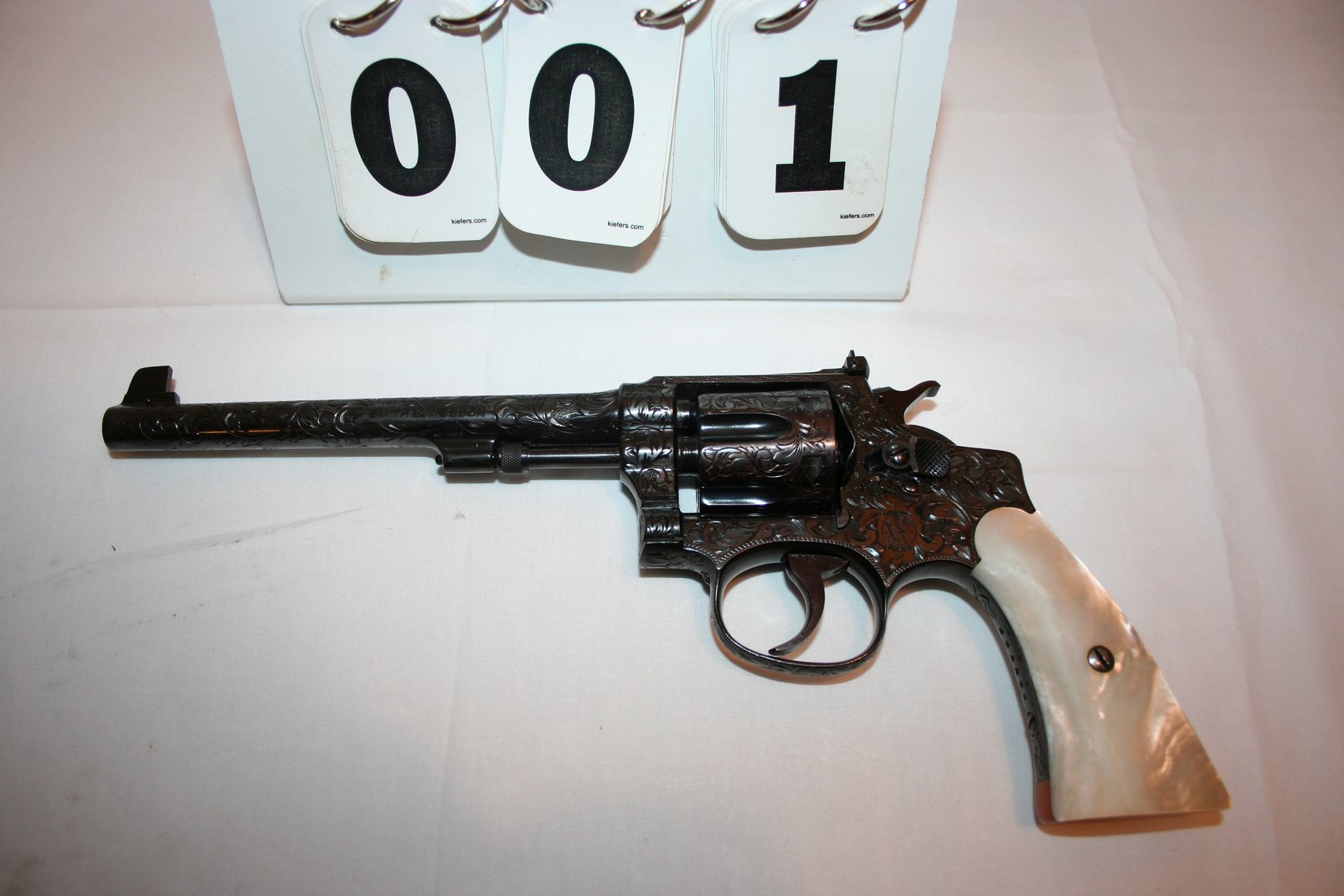 Image for Smith Wesson Target Revolver 1940's - 32 Long - Fully Engraved, Pearl Grips #517769