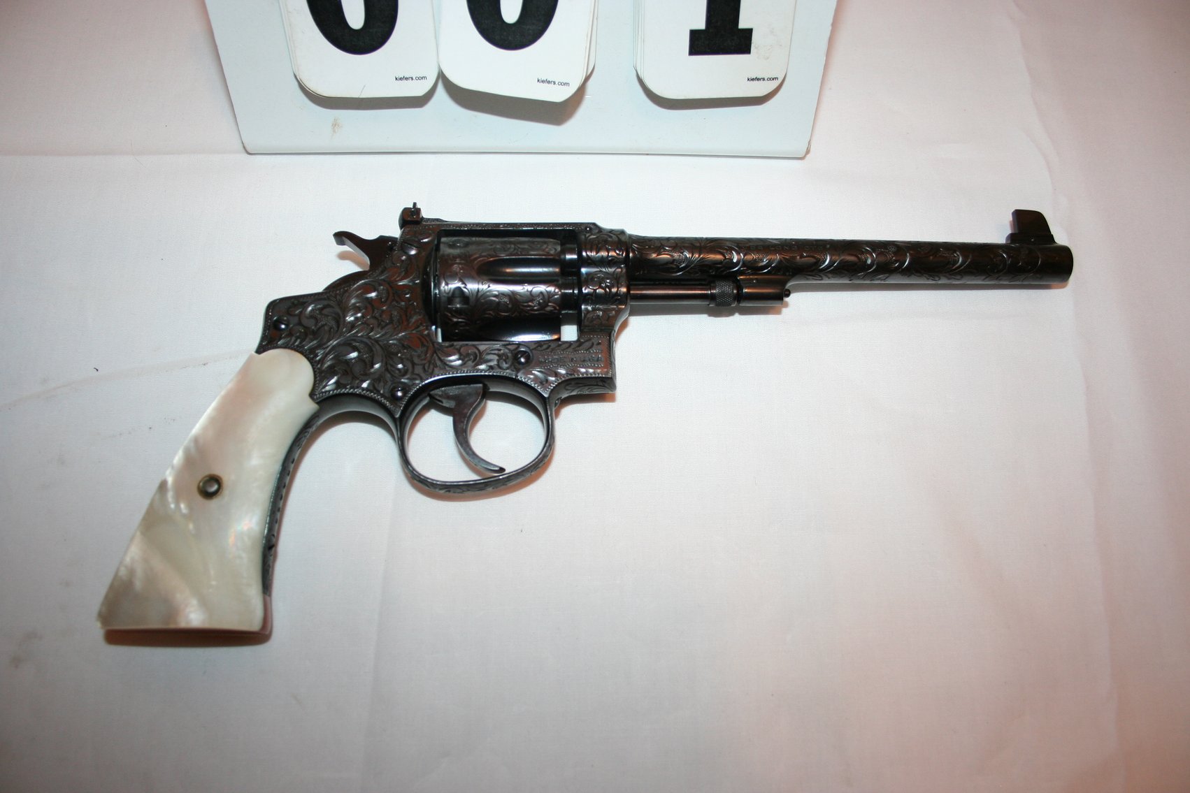 Image for Smith Wesson Target Revolver 1940's - 32 Long - Fully Engraved, Pearl Grips #517769