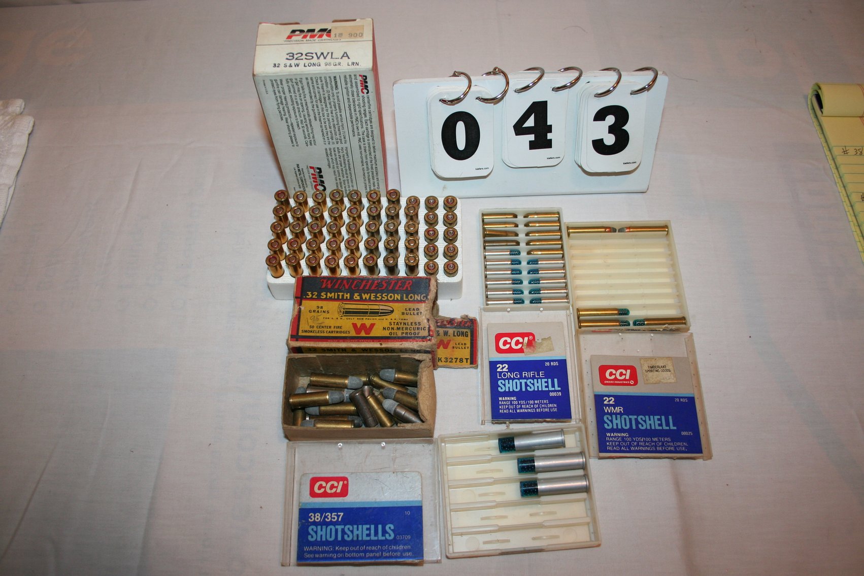 Image for Misc Lot - 22 WMR - 22 Long Rifle - 381357 - 32 Smith & Wesson (70 Rounds)