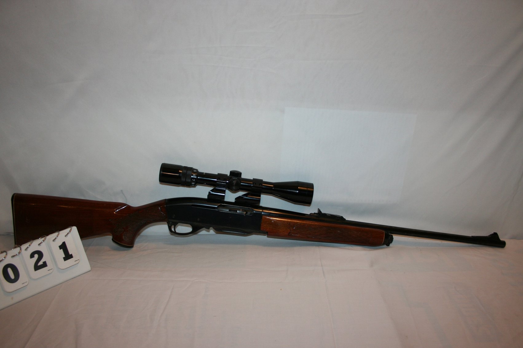 Image for Remington Woodmater Model 742 - 30-06 Springfield Automatic - Bushnel 3X9X38 Sportview Scope with Peep Sights - Walnut Stock #366224