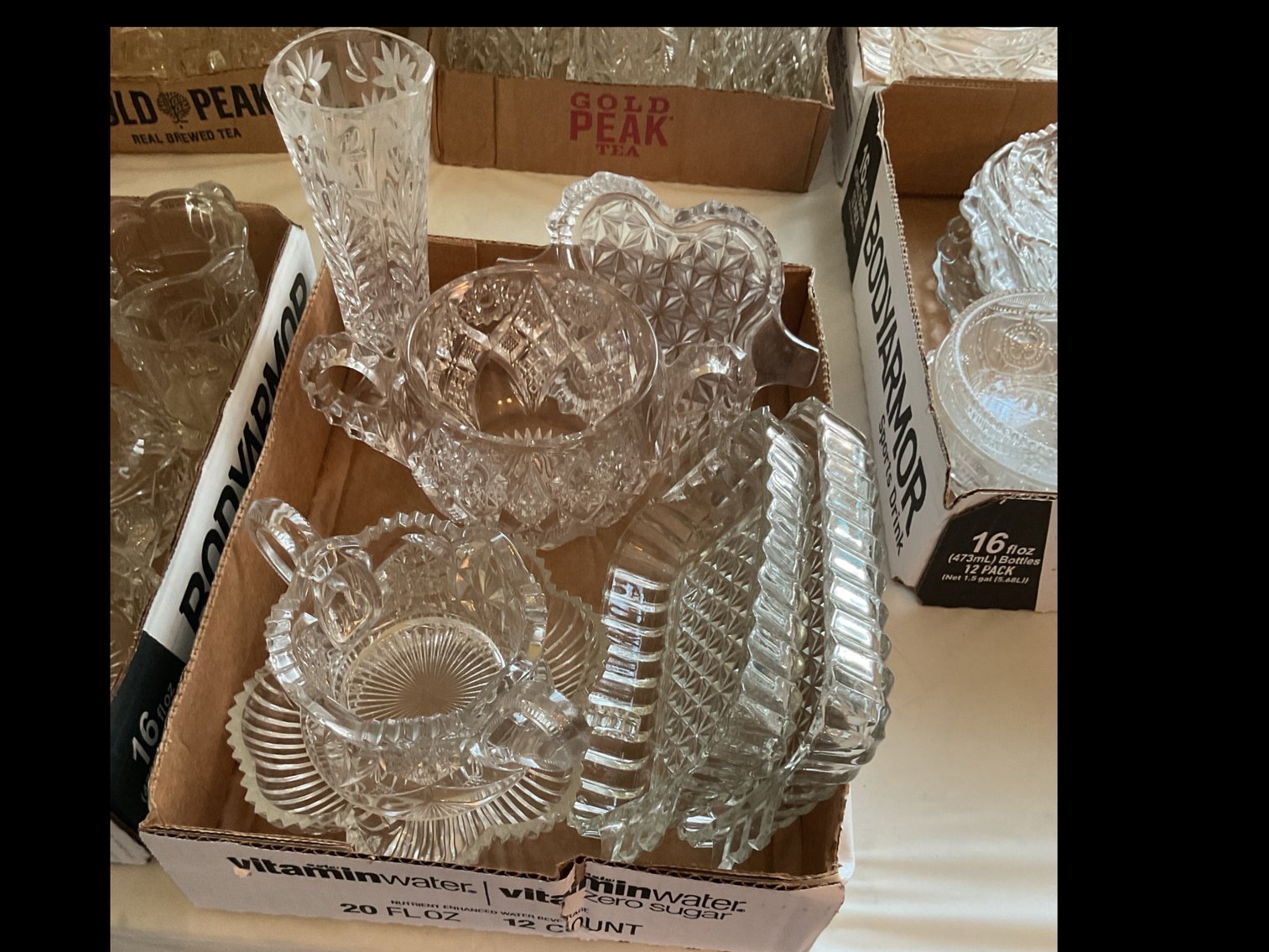 Image for Assorted glassware