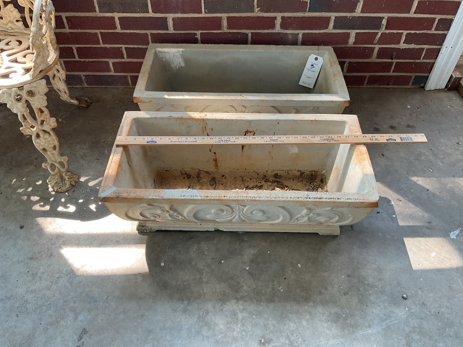 Image for Pair of concrete planters