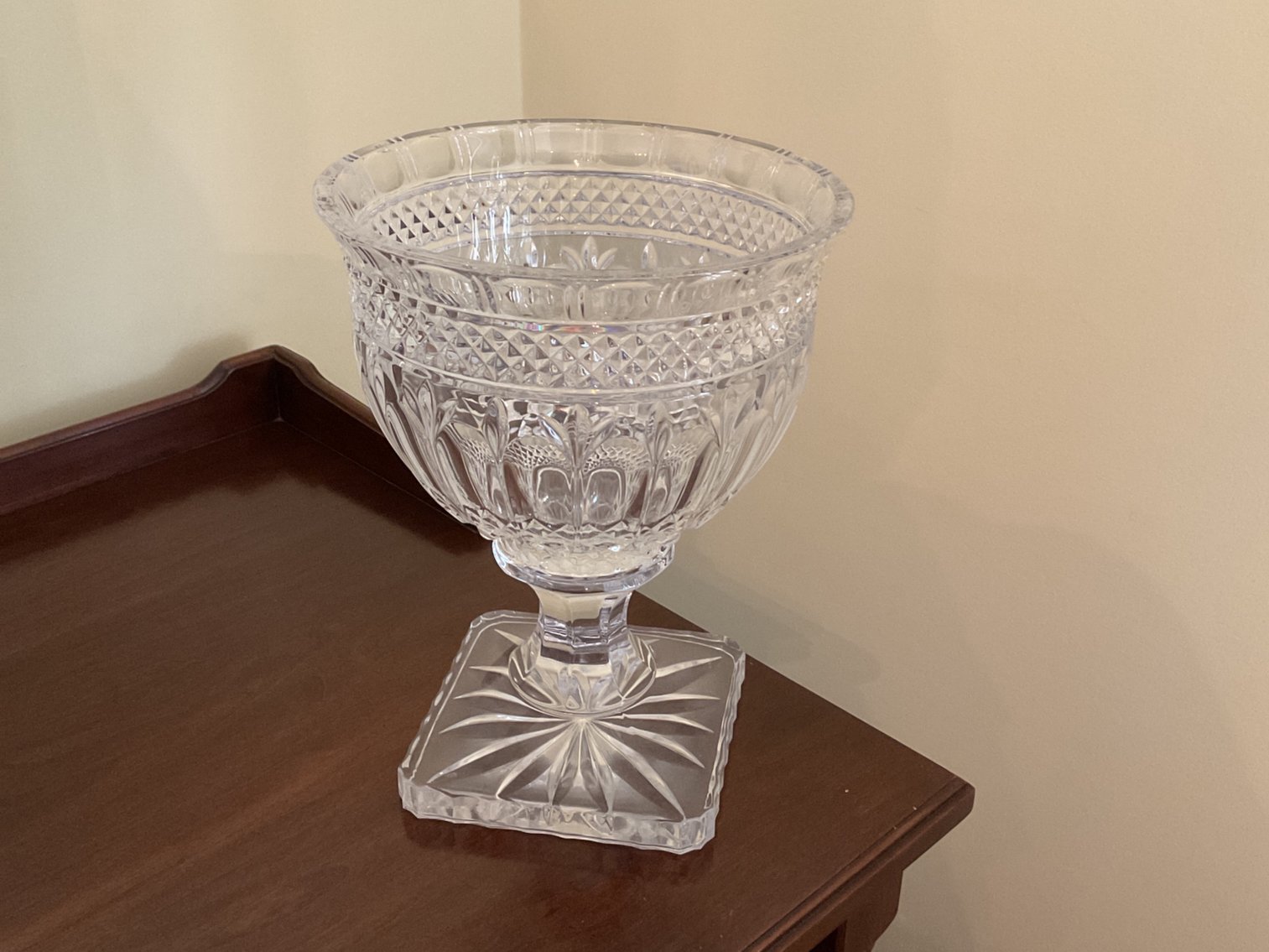 Image for Vintage Godinger “THE SHANNON COLLECTION Crystal Pedestal Bowl Made in Slovokia